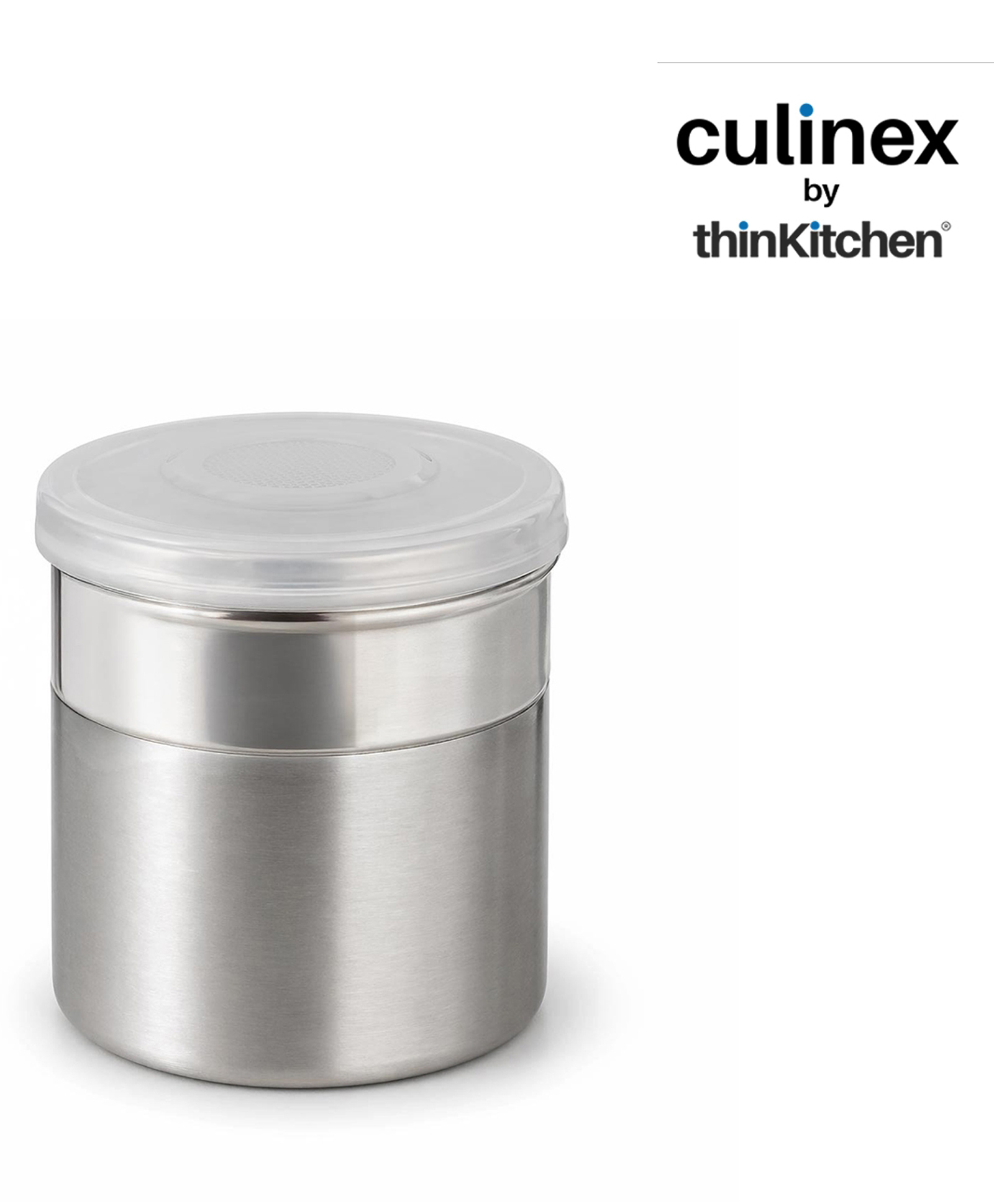 Culinex by thinKitchen Stainless Steel Fine Seasoning Dispenser, 100ml (5x6cm) | Salt, Pepper, Masala & Icing Sugar Shaker | Dual Finish Spice Container by thinKitchen-picture-10