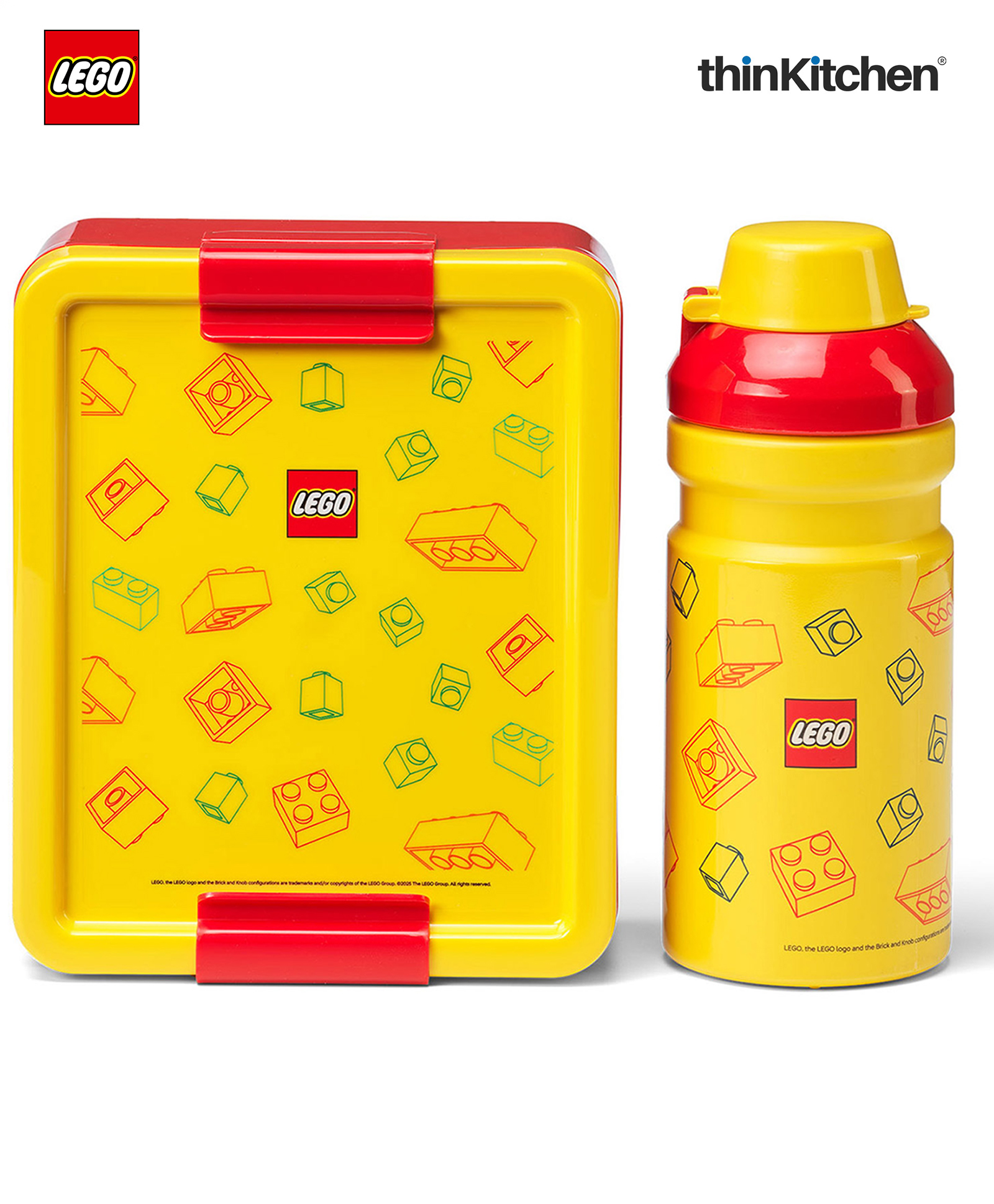 LEGO Brick Art Line Series Lunch Set with 390ml Water Bottle & 1.7L Lunch Box | Kids Lunch Box Combo for School | BPA Free Food Storage Container, Meal Prep & Travel Lunch Set for Kids & Adults-image-21