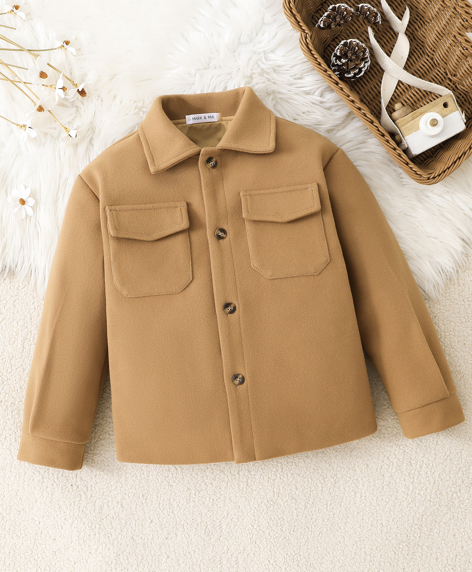 Mark & Mia Jacket with Full Sleeves - Khaki-picture-25