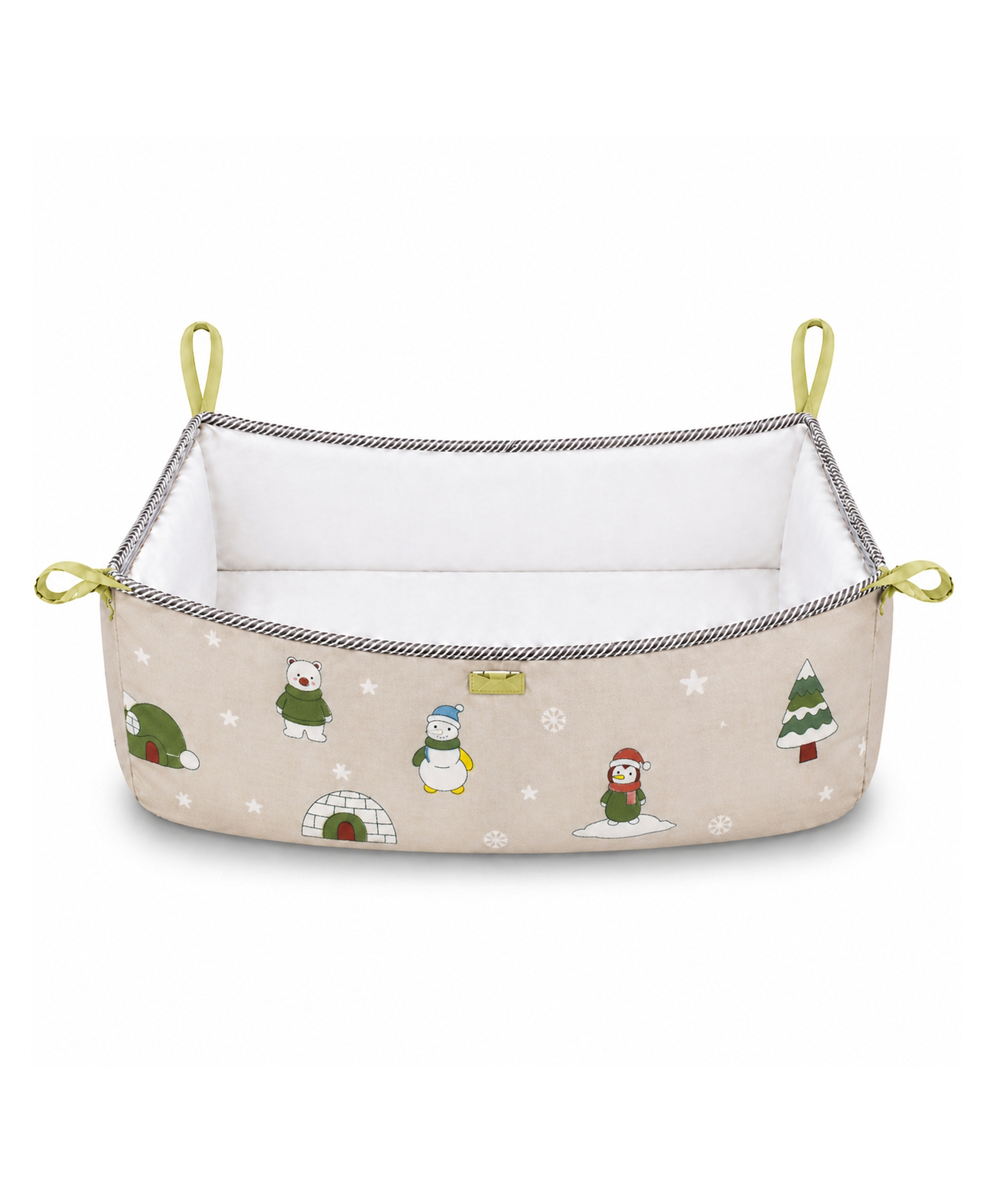 Baby Corp Traditional Cotton Baby Hammock Snow Print Cradle Cloth with Astar Double Layer Support , Hammock for Ghodiyu/Jhula/Palna , Zoli for Cradle Stand Use (Orange)-image-8
