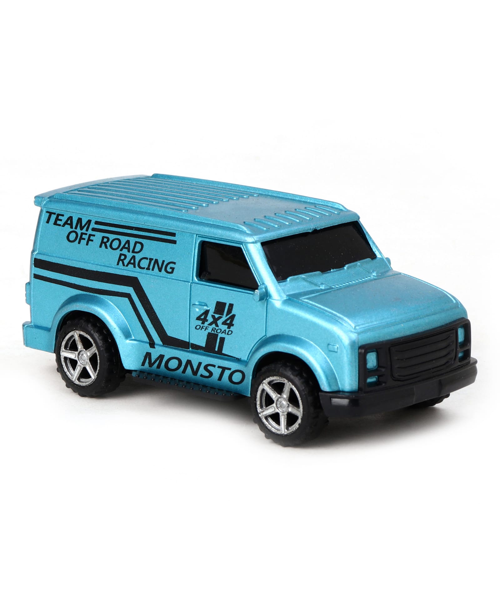 Monsto Pull Back Racing Toy Car -Blue-image-1