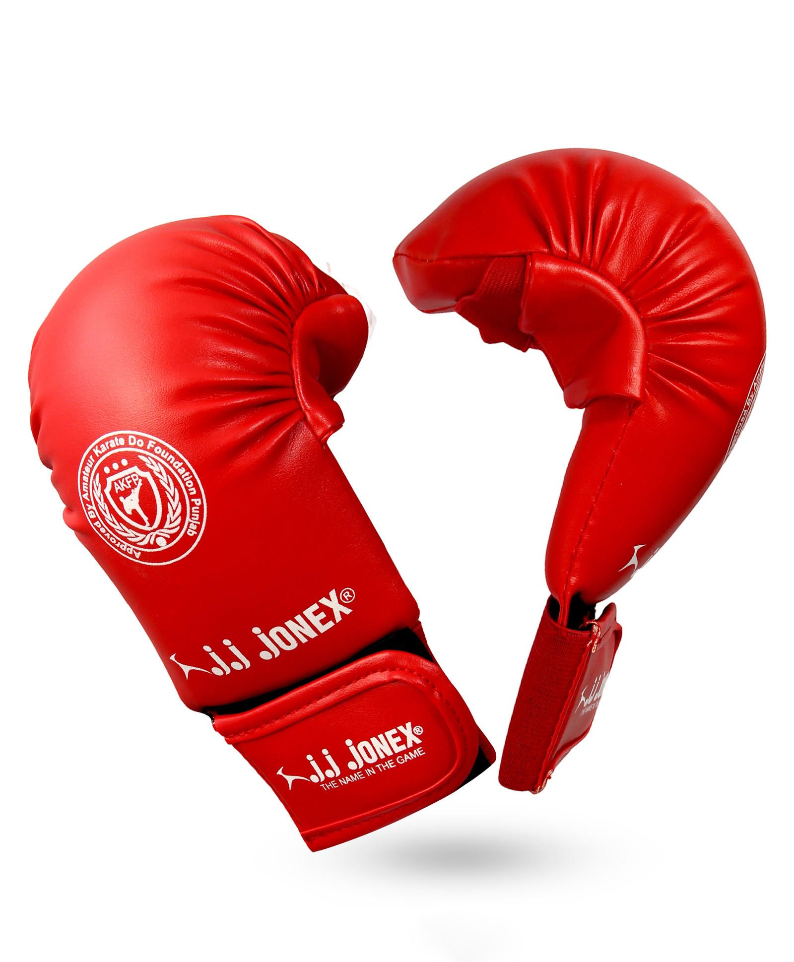 JJ JONEX Gold Moulded Karate Gloves, Punching Bag Glove for Training, Foam Padding, Elastic Hook - Loop Wrap Around Strap, Gloves for Better Protection, Performace and Comfort. Large, Red-image-15