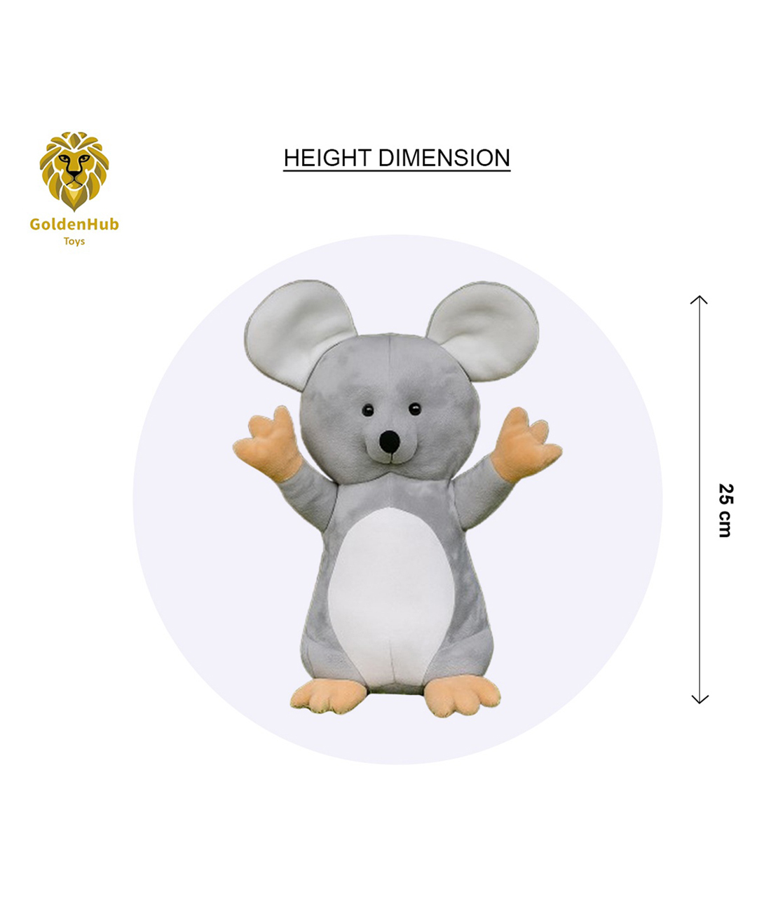 GoldenHub 35 cm Toys Standing Mouse Soft Stuffed Toys-picture-22