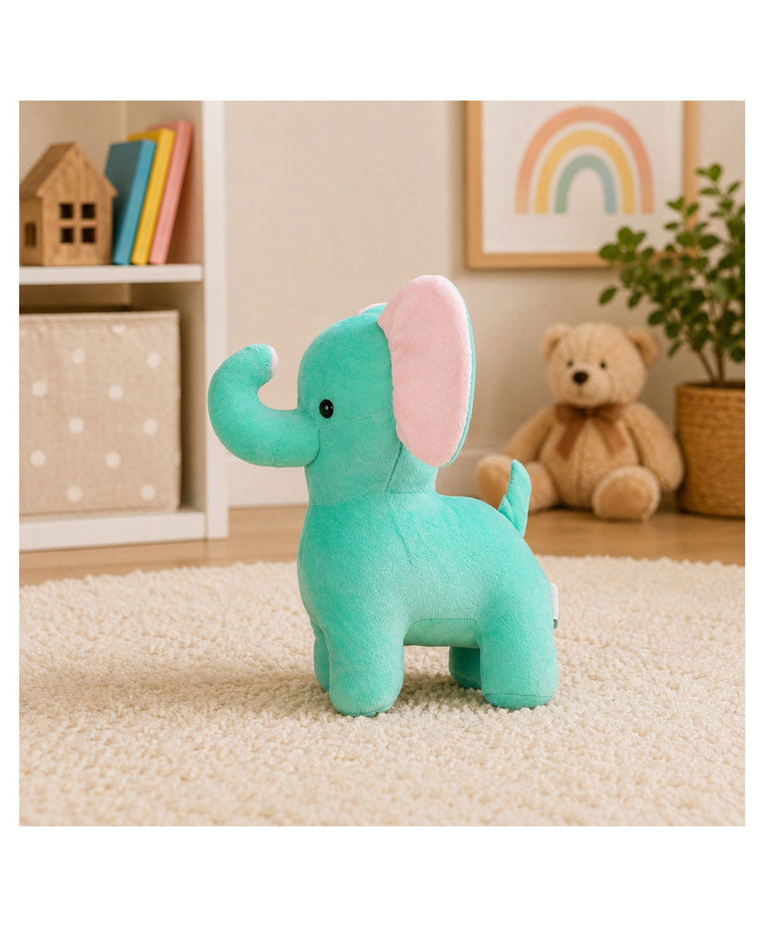 GoldenHub 25 cm Standing Elephant Premium Soft Stuffed Toys-image-45