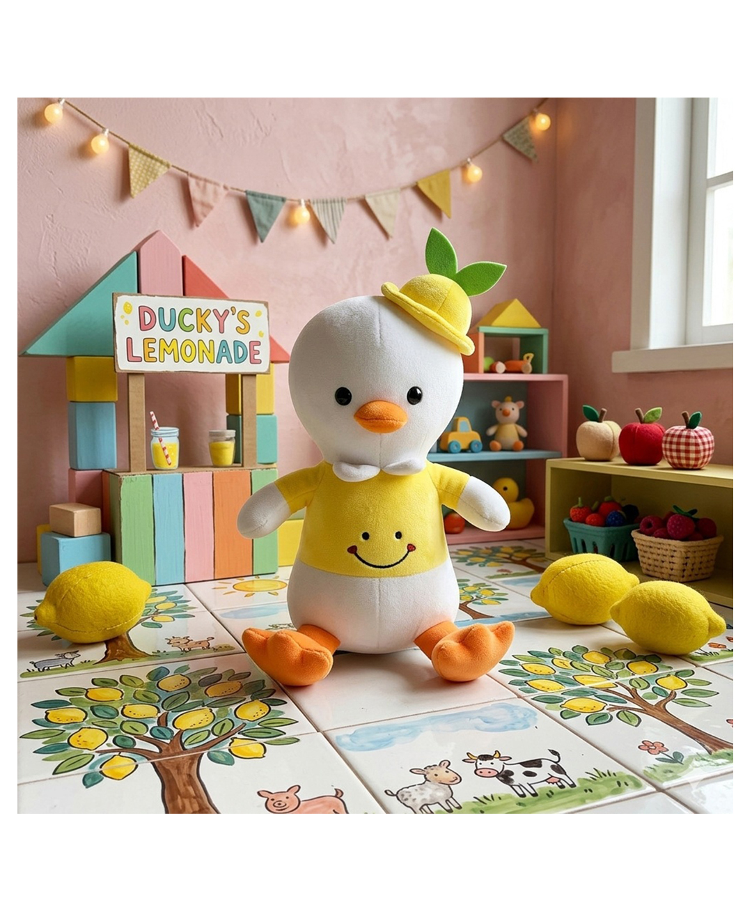 GoldenHub 30 cm Teddy Yellow Duck with Cap Stuffed Plush Soft Toys --picture-47