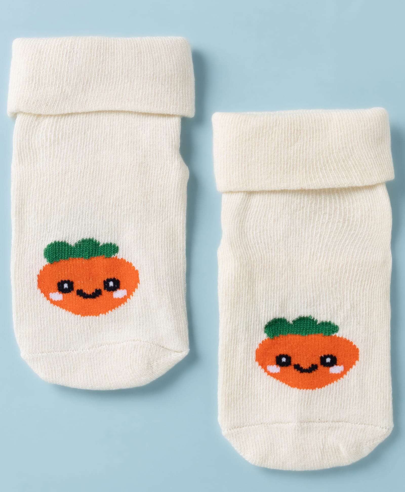 Cute Walk By Babyhug Poly Blends Knit Anti Bacterial Ankle Length Socks With Strawberry Design - Beige-image-26