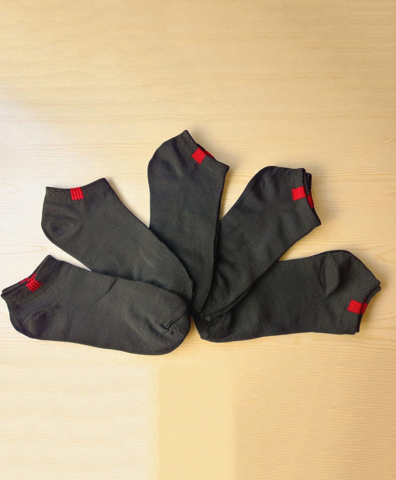 NEOBABY Cotton Blend Pack Of 5 Solid Socks - Black-image-10