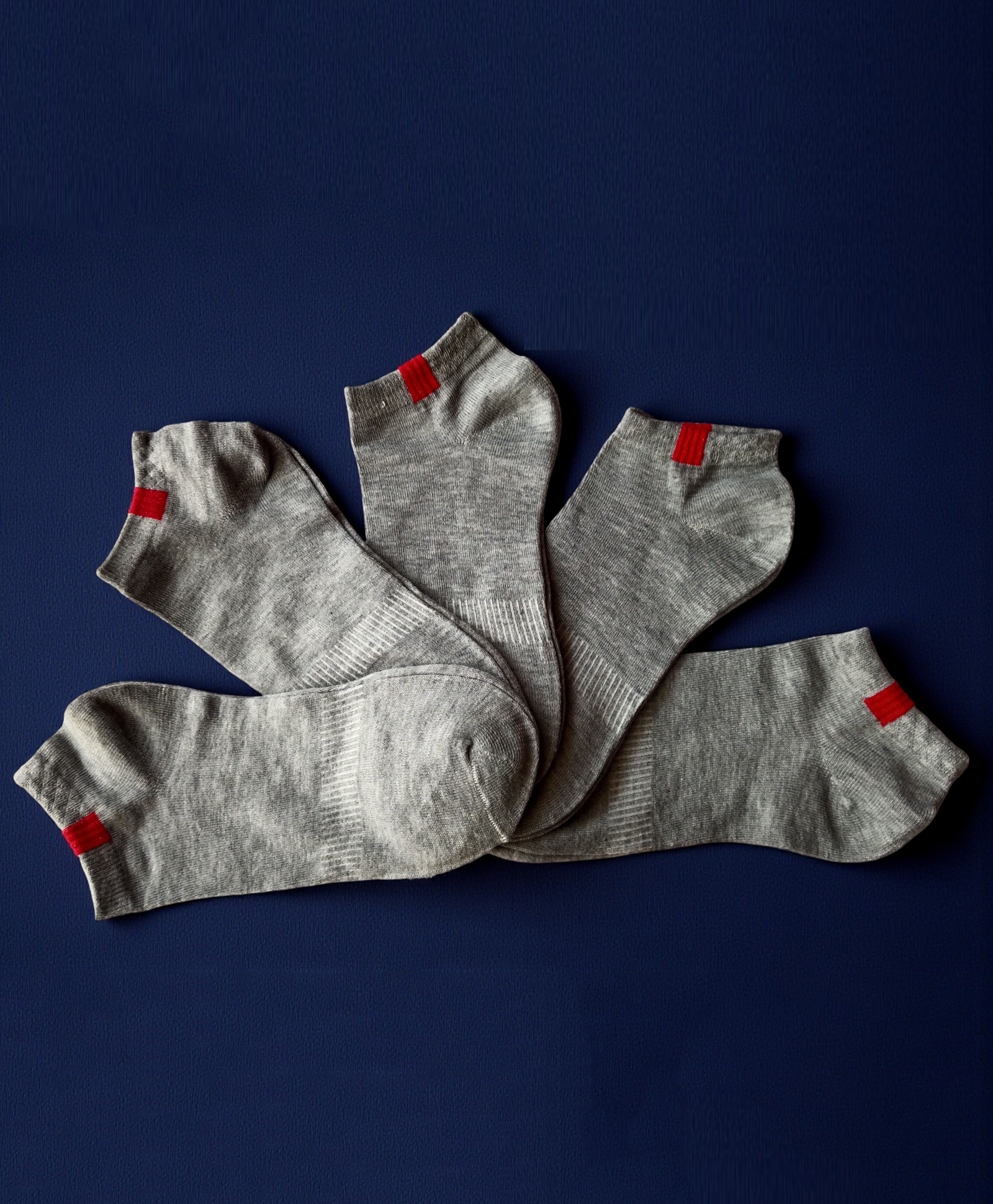 NEOBABY Cotton Blend Pack Of 5 Solid Socks - Grey-image-35
