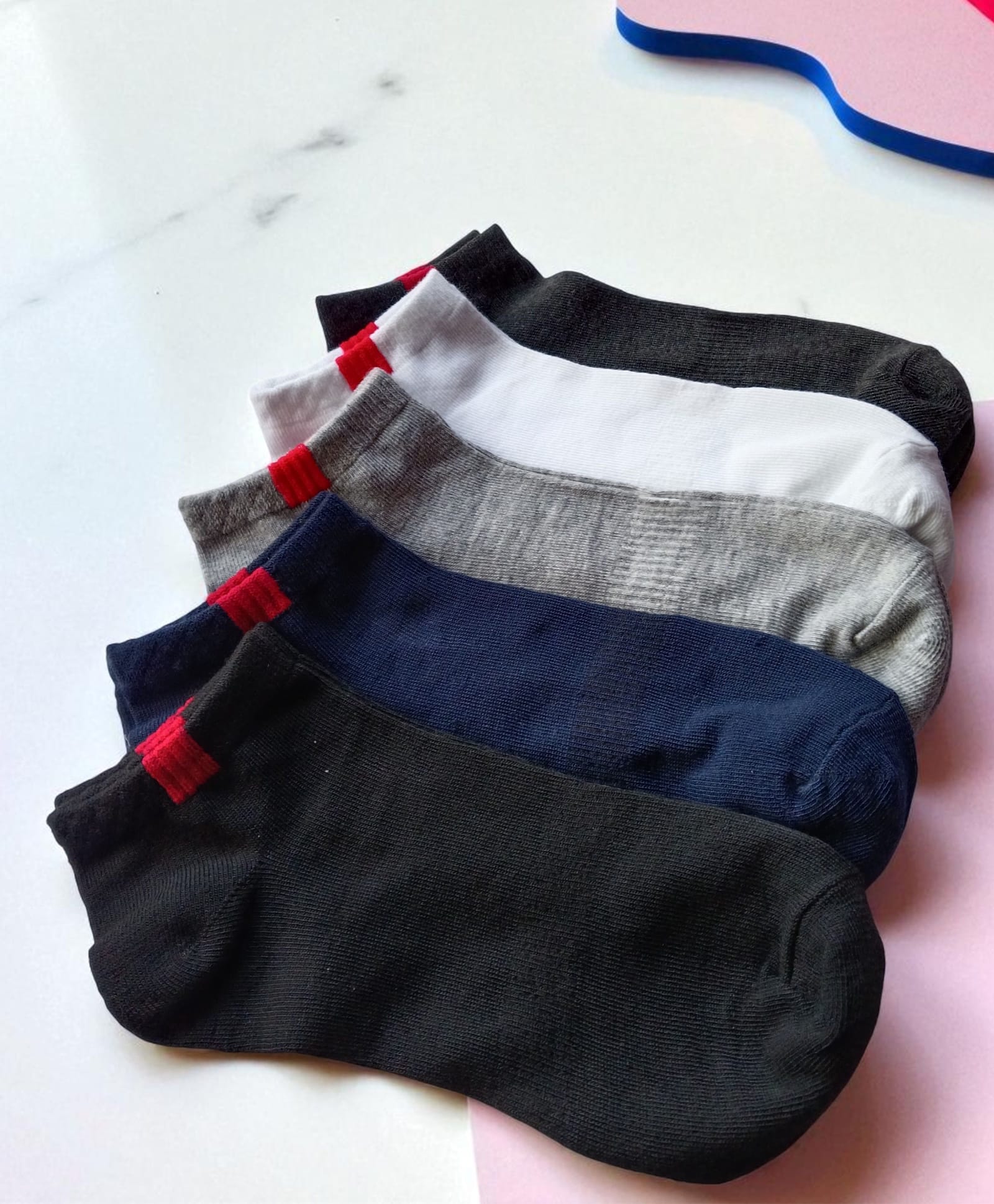 NEOBABY Cotton Blend Pack Of 5 Solid Socks - Multi Colour-picture-20