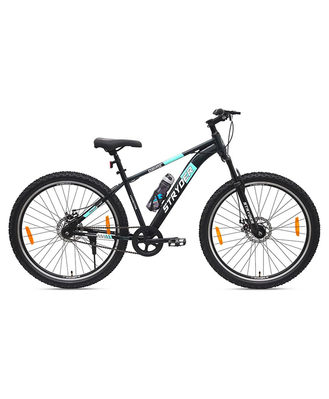 Stryder 24T DripX Dual Disc Front Suspension Cycle Age 8 to 14 Years Height 127 cm to 157 cm Kids Boys & Girls - Charcoal Grey-image-40