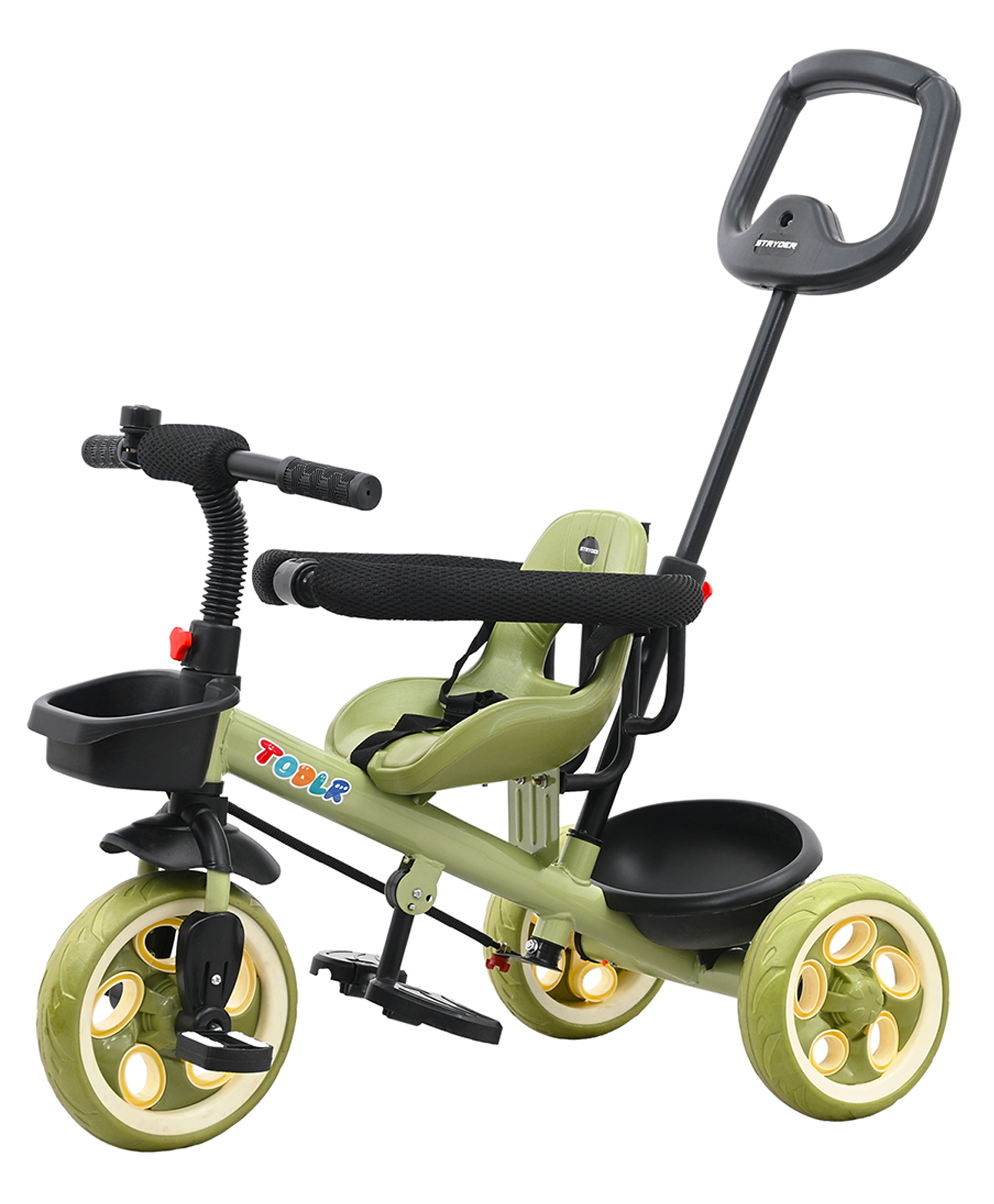 Stryder Nody Prime Tricycle with Parent Control & Safety gurd Age 1 to 5 Years Kids Boys & Girls Safe & Durable - Green-image-28