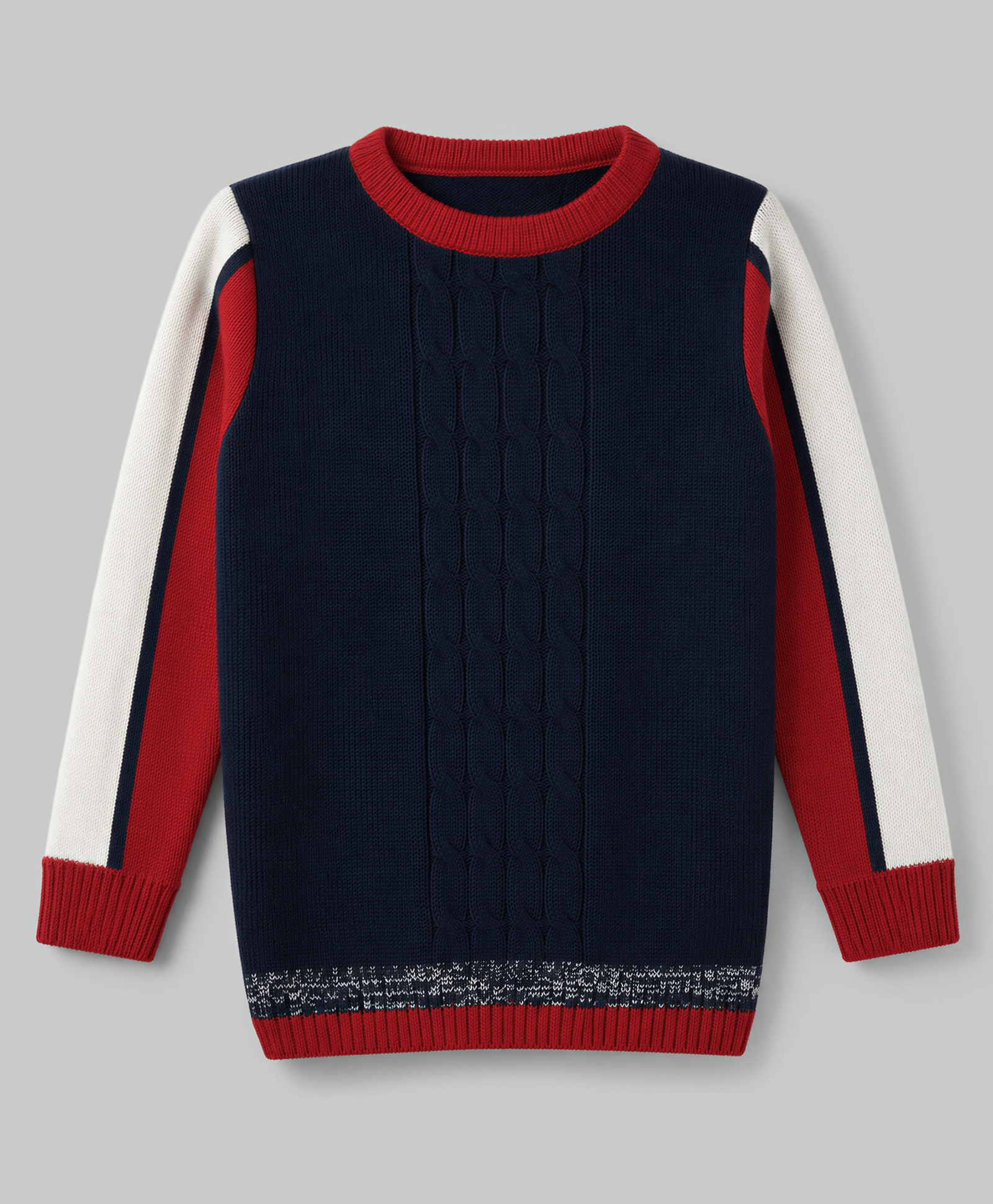 Pine Kids Knit Full Sleeves Pullover - Navy Blue-picture-26