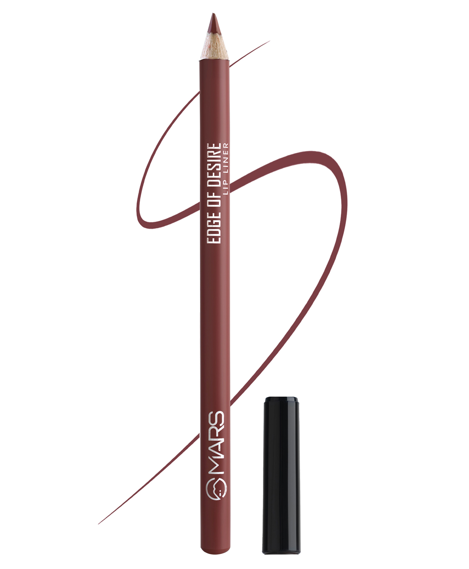 MARS 1.4g Matte Lip Liner Smooth Application & Long Lasting Lip Pencil - 04 Scandalous Brown-image-6
