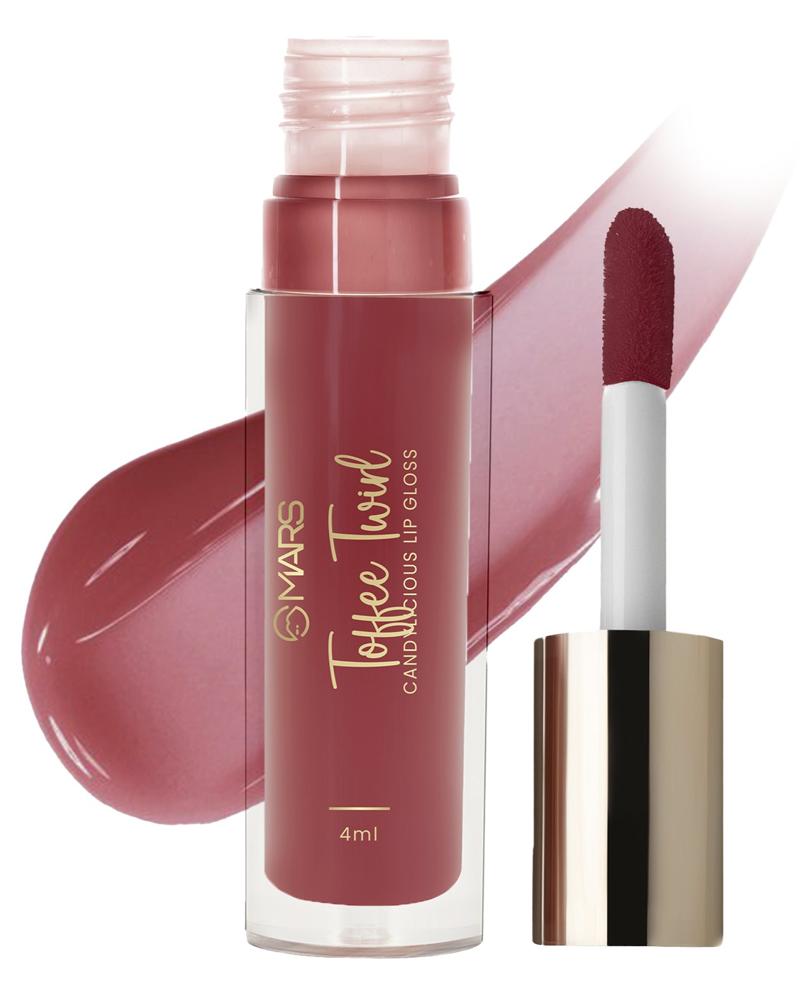 MARS 4 ml Candylicious Lip Gloss Hydrating High Shine Non Sticky Gloss - 11 TOFFEE TWIRL-picture-12