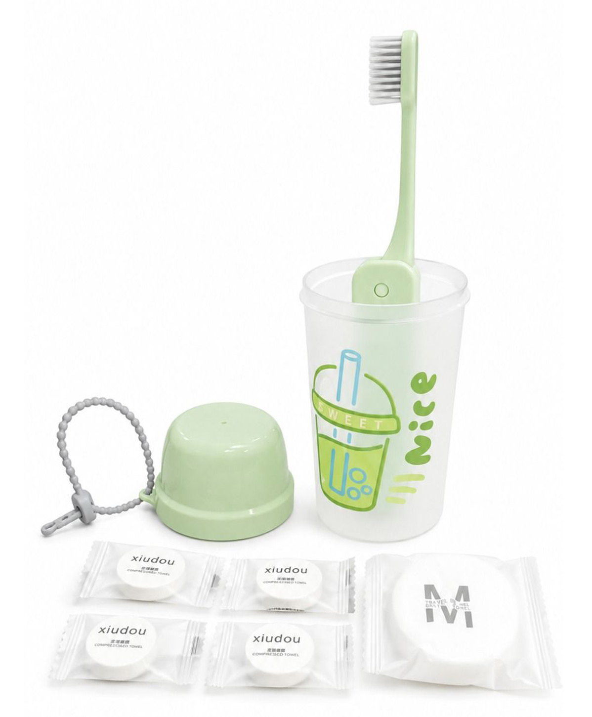 ZQBIEE Cute Portable Kids Toothbrush With Plastic Case And Soft Tissue Paper-picture-28