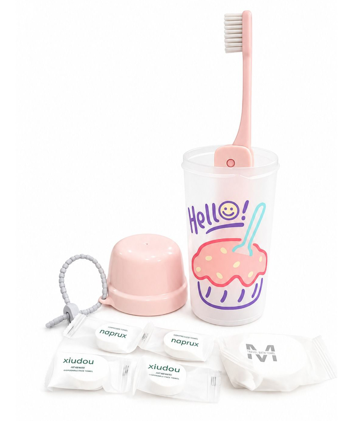 ZQBIEE Cute Portable Kids Toothbrush With Plastic Case And Soft Tissue Paper-picture-27
