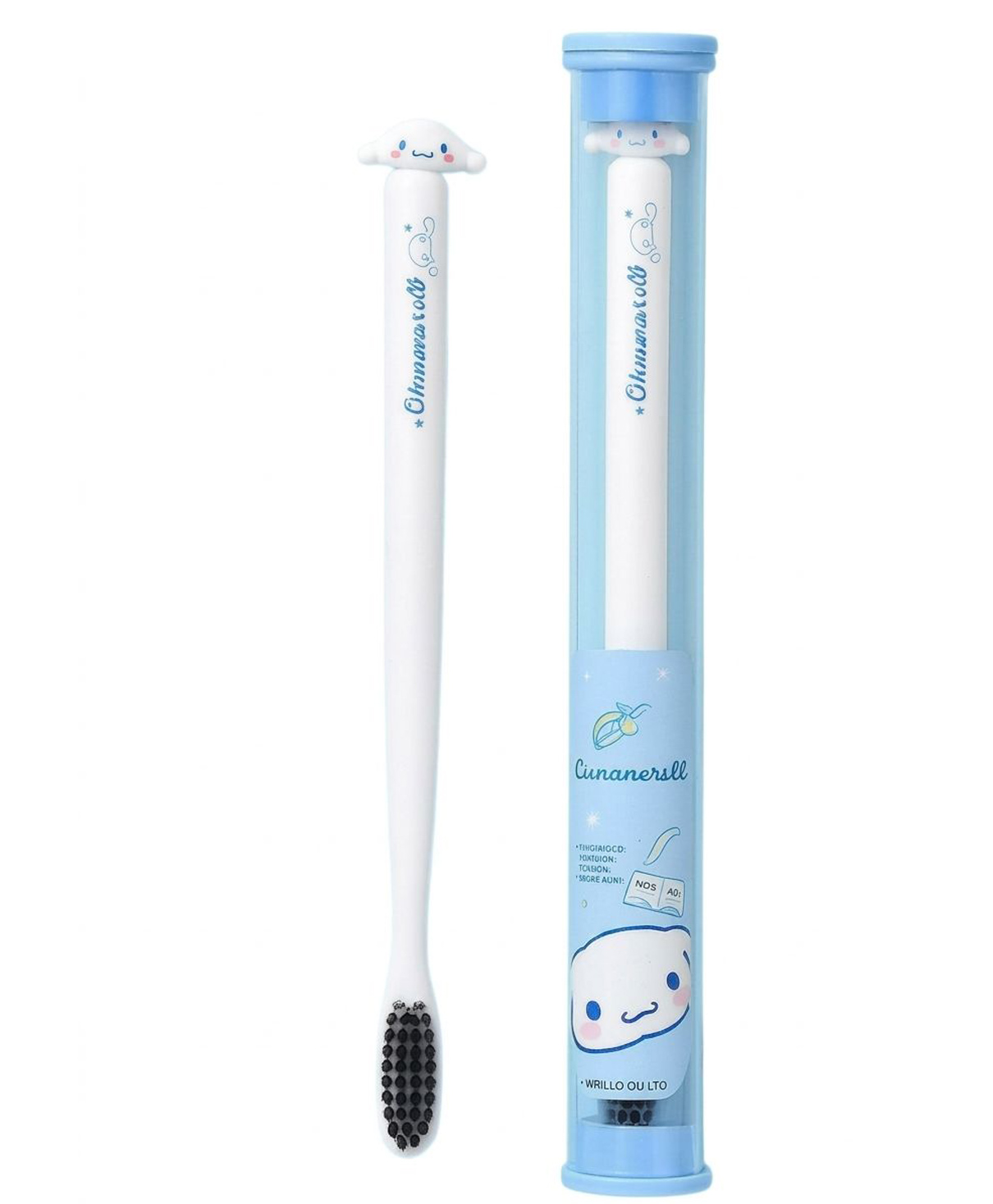 ZQBIEE Funny Cartoon Character Manual Plastic Toothbrush Long Handle for Easy Grip and Soft Bristles For Kids with Tooth Brush Box 3-12 Years (Pack of 1)-image-5
