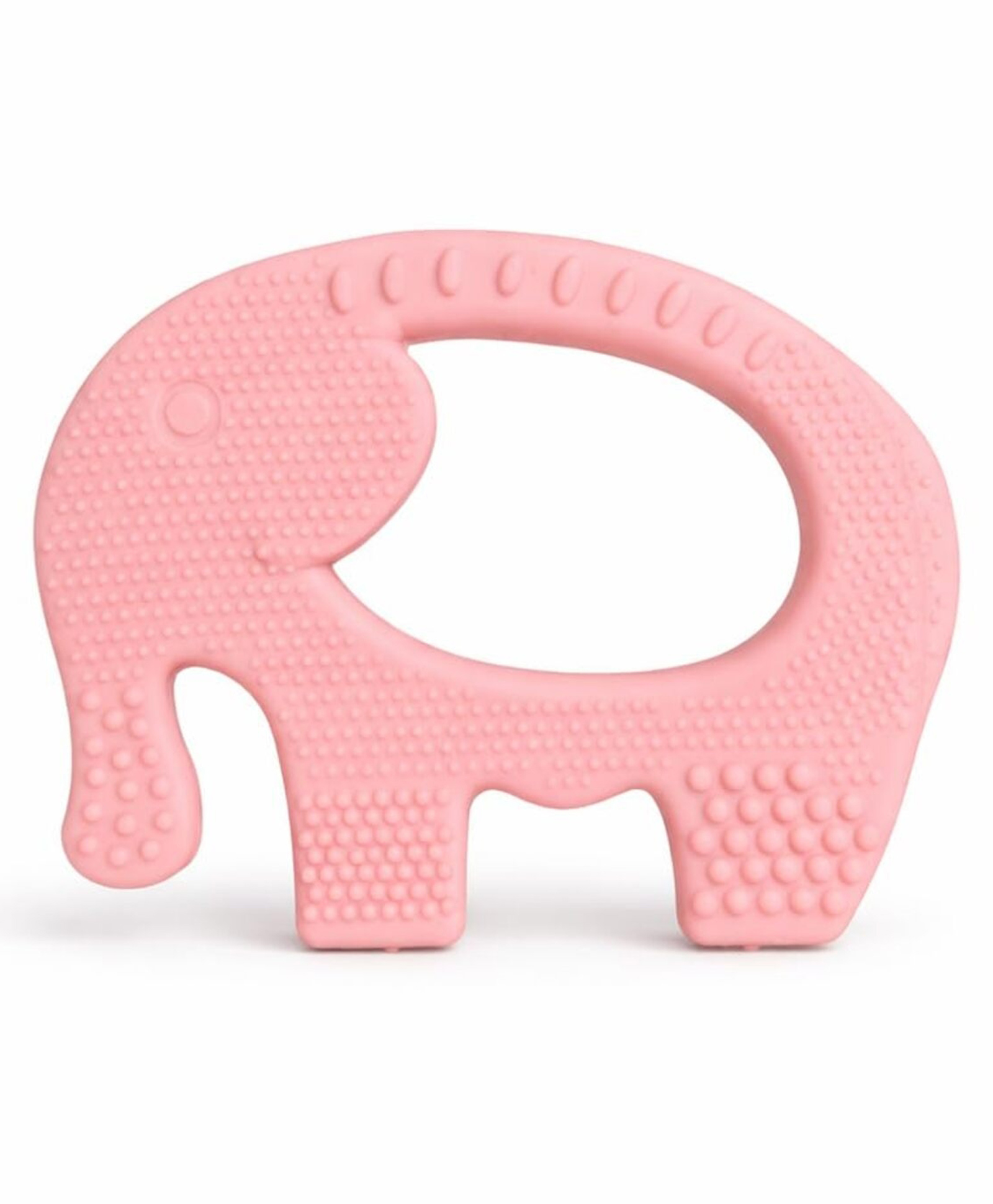 AEREX Elephant Shape Baby Teether | Soft Silicone BPA Free Natural Organic Nipple Teether for Newborn Infant, Babies | Teething Toys for Babies | Silicone Soothing Teether (Pink)-image-30