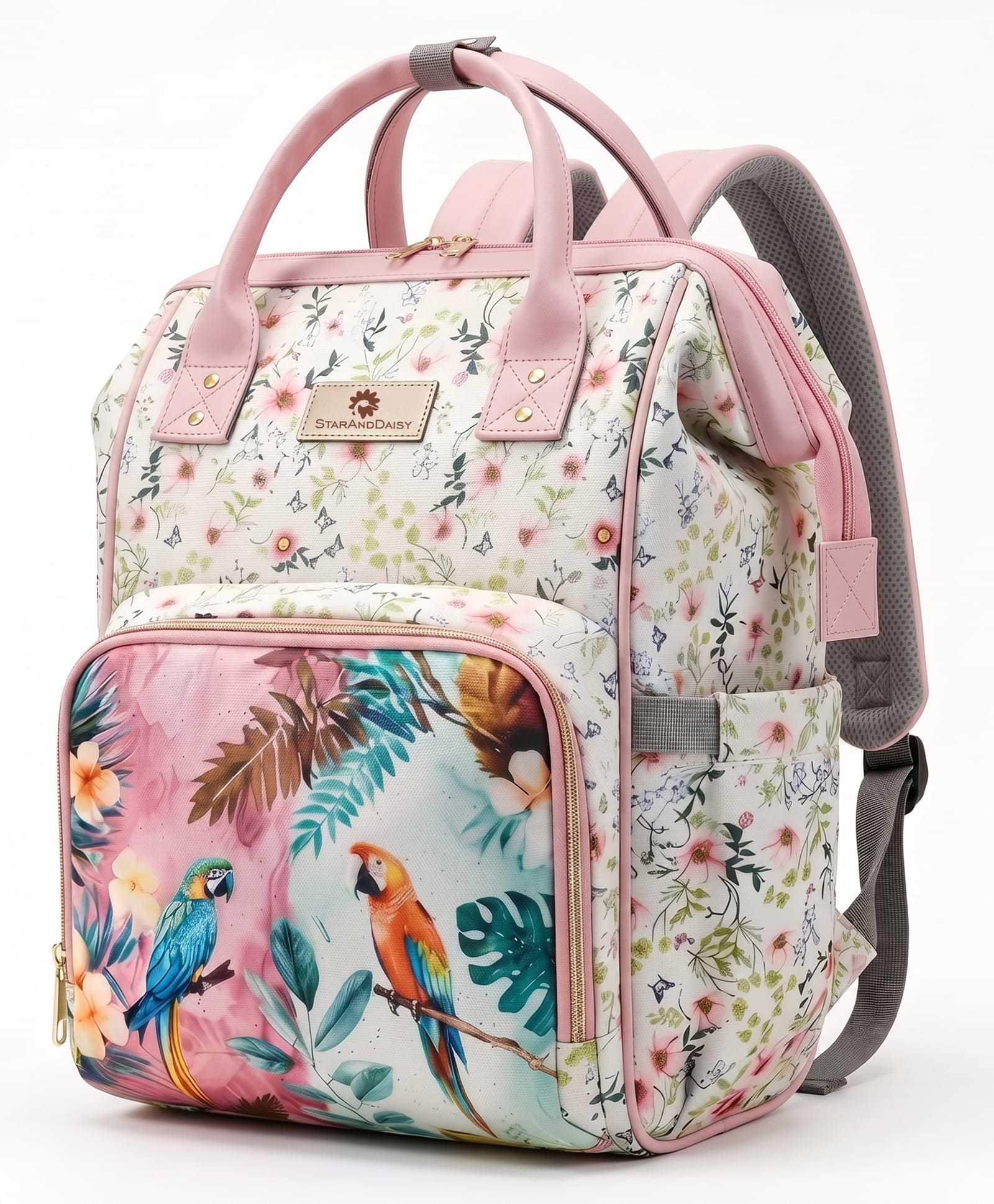 StarAndDaisy Baby Bag for Mother Travel/Diaper Bag with Insulated Baby Bottle Pocket/Diaper Bag for Mothers for Travel with Multi Compartments, Waterproof Diaper Bags for Mom-Pink-picture-27