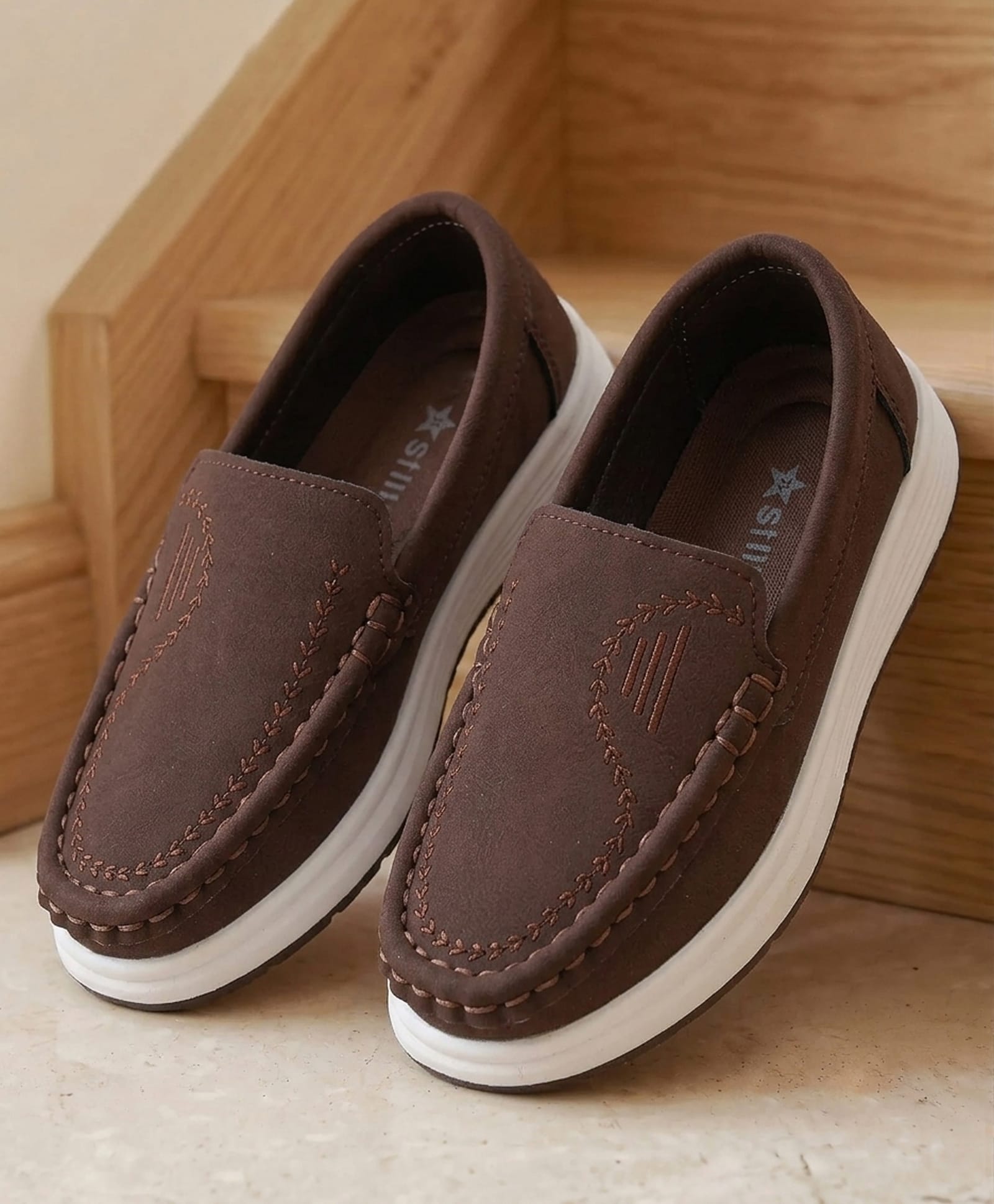 Cute Walk by Babyhug Slip On Solid Formal & Party Wear Shoes - Brown-image-20