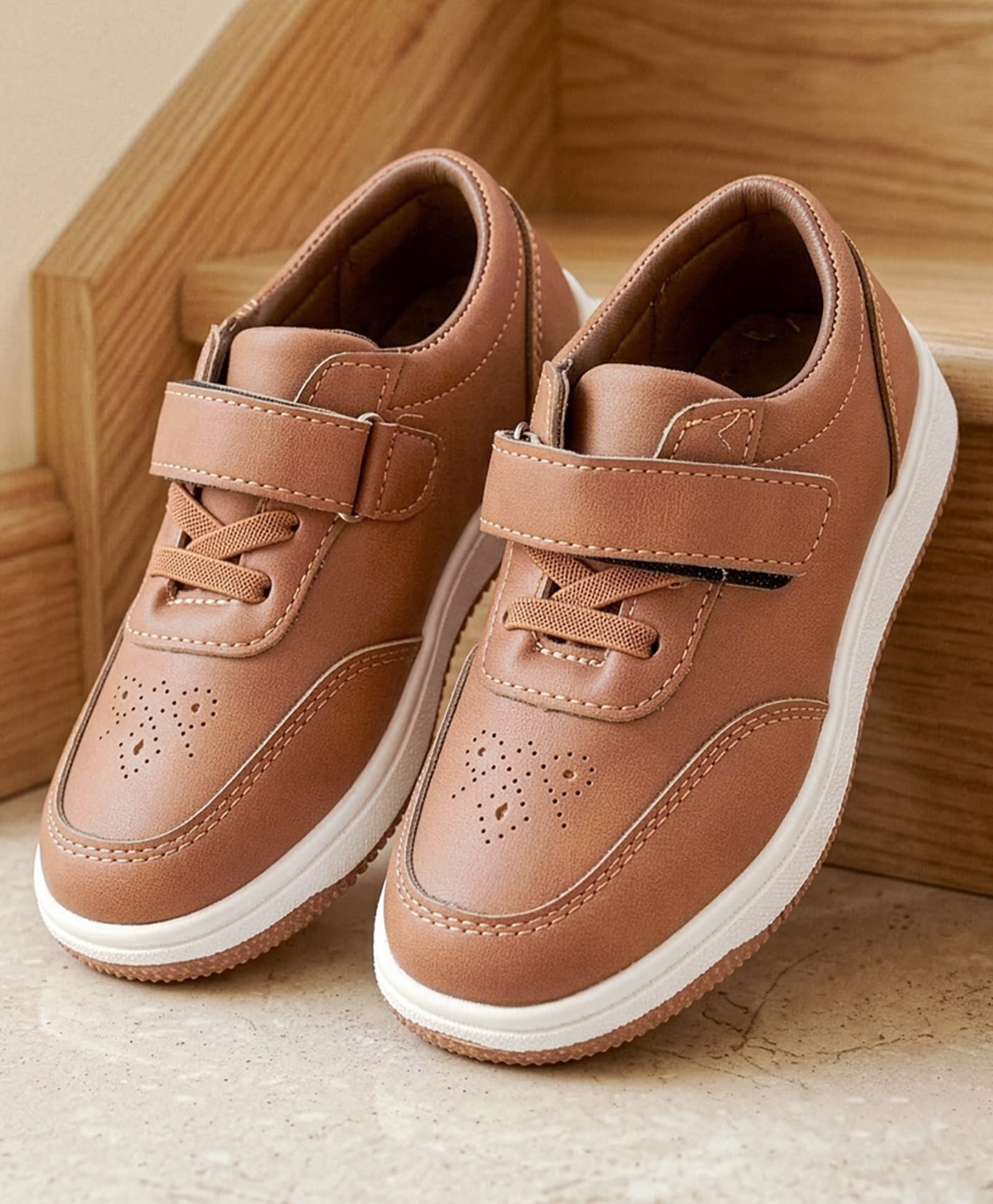 Cute Walk by Babyhug Velcro Closure Solid Formal & Party Wear Shoes - Brown-picture-28