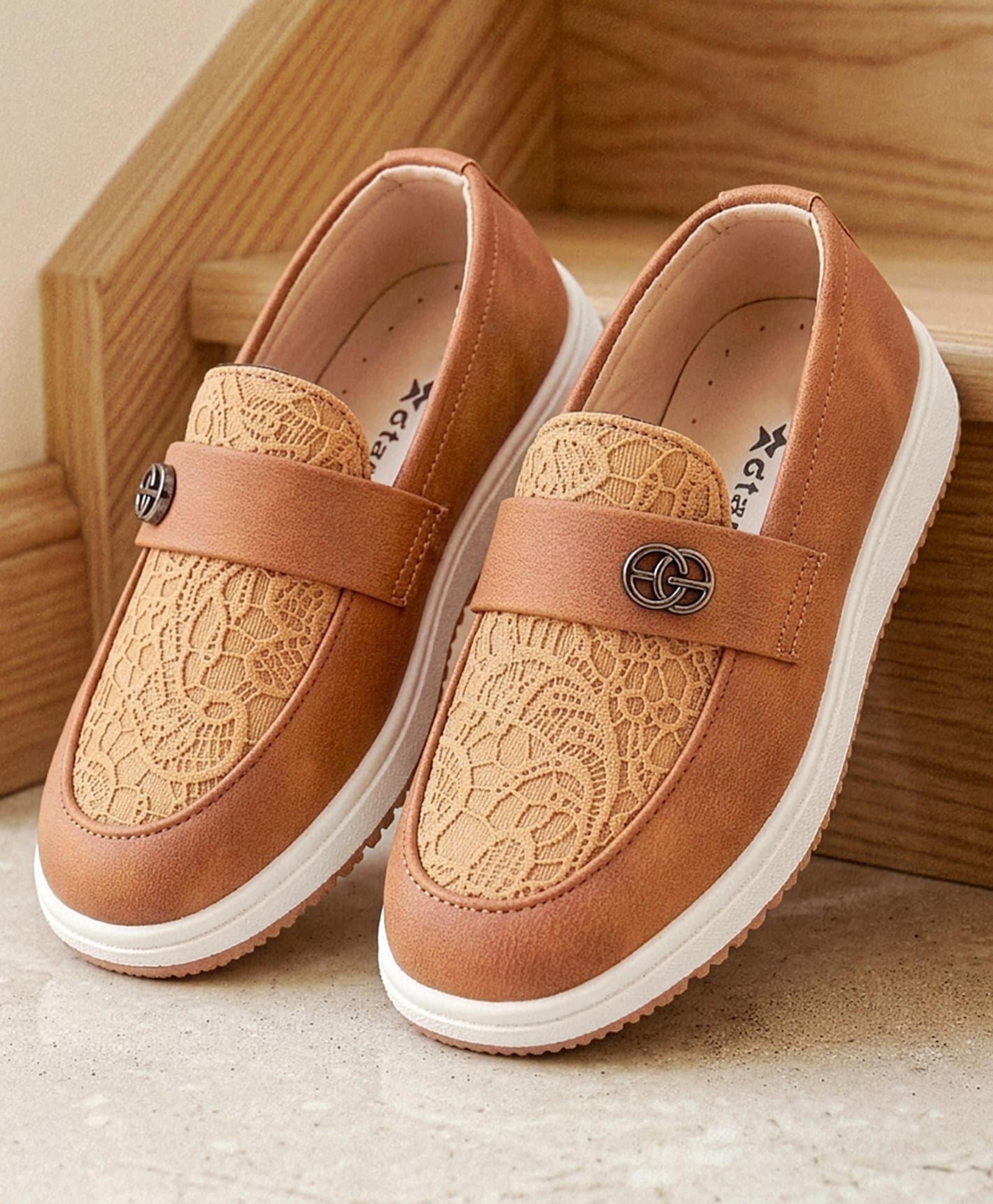 Cute Walk by Babyhug Slip On Solid Formal & Party Wear Shoes -Brown-image-18