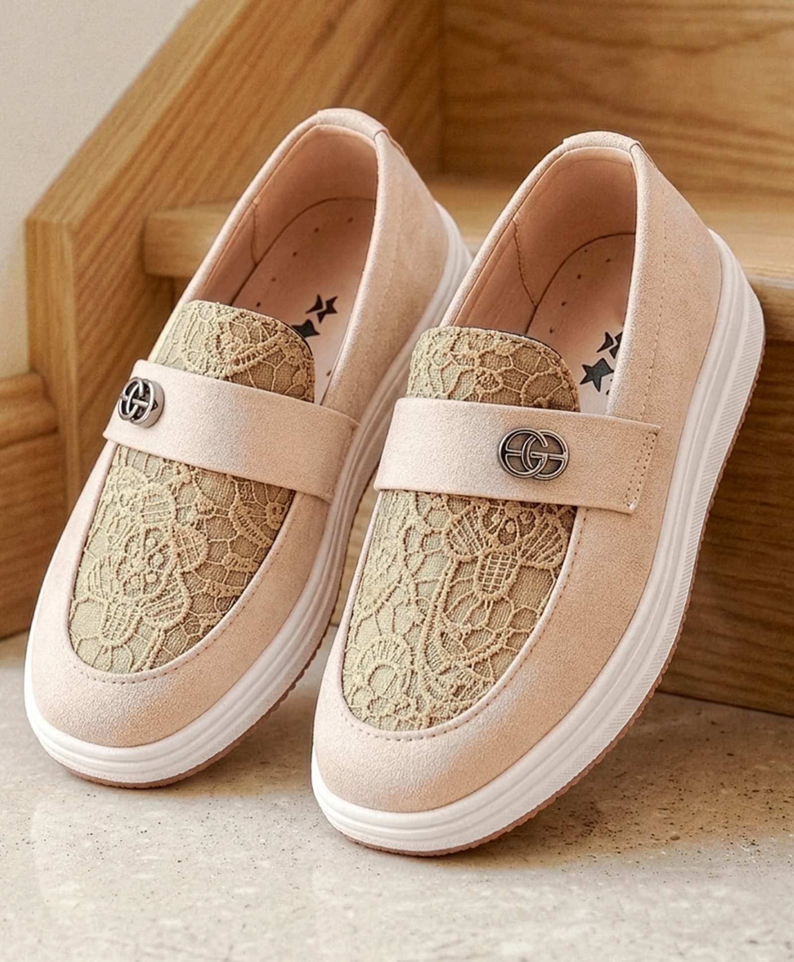 Cute Walk by Babyhug Slip On Solid Formal & Party Wear Shoes - Beige-image-37