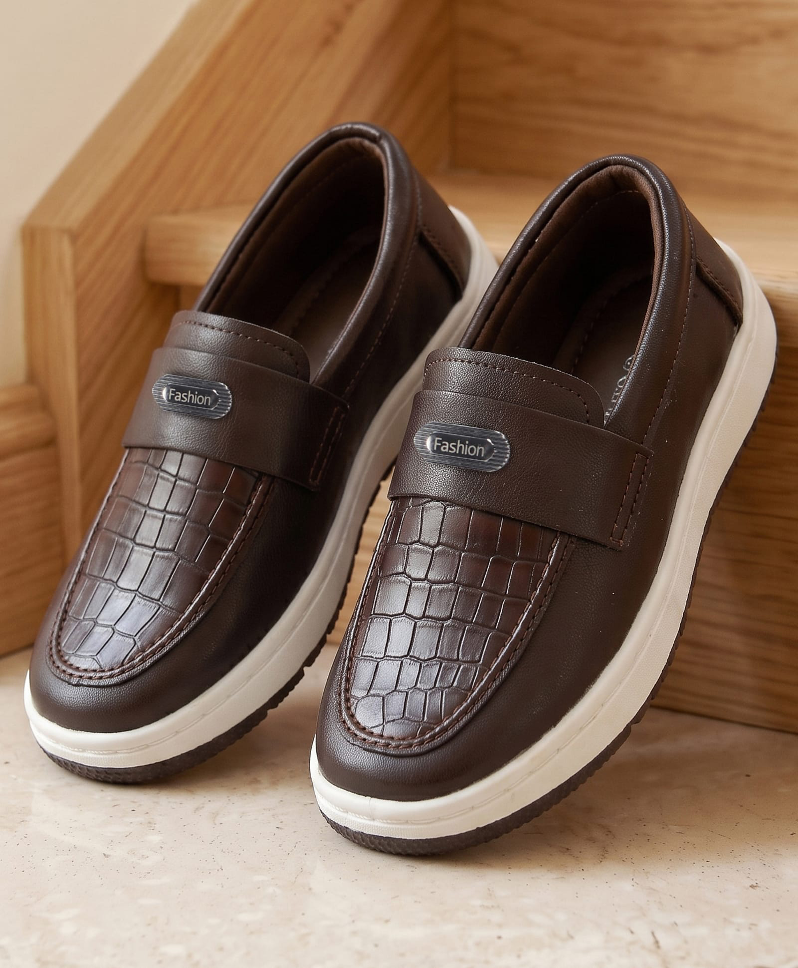 Cute Walk by Babyhug Slip On Solid colour Formal & Party Wear Shoes - Brown-image-25