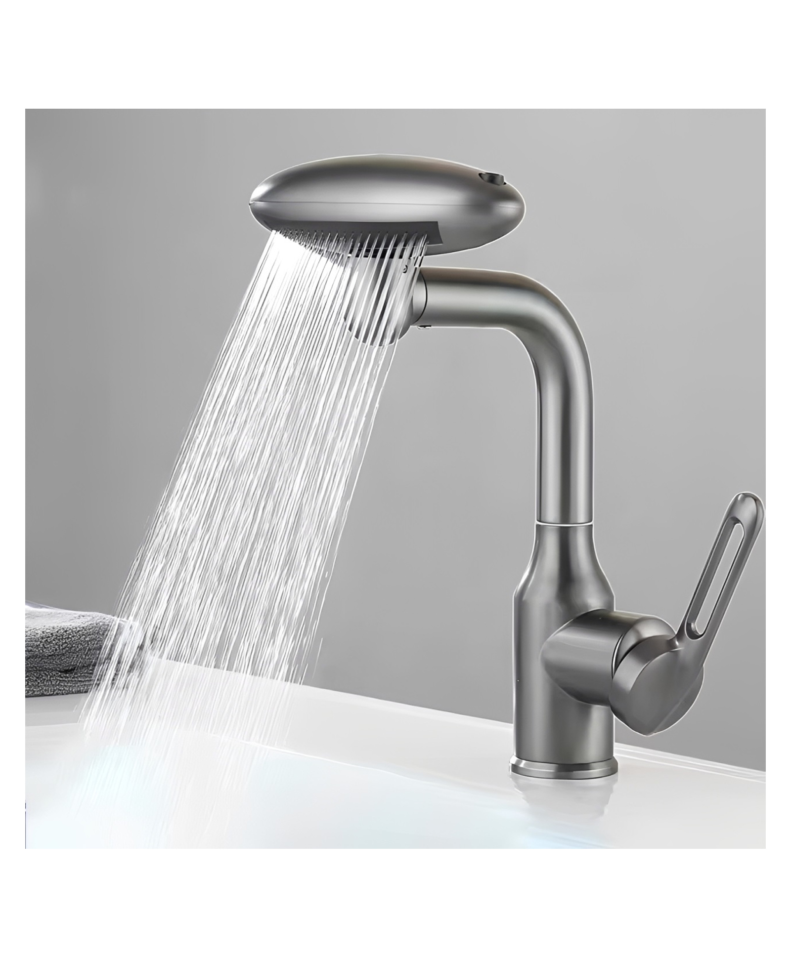 ADKD Premium 4-in-1 Multifunctional Kitchen & Basin Faucet | 360° Swivel Tap with Hot & Cold Mixer | Waterfall, Rain & Upwelling Water Modes- Random Color-picture-32