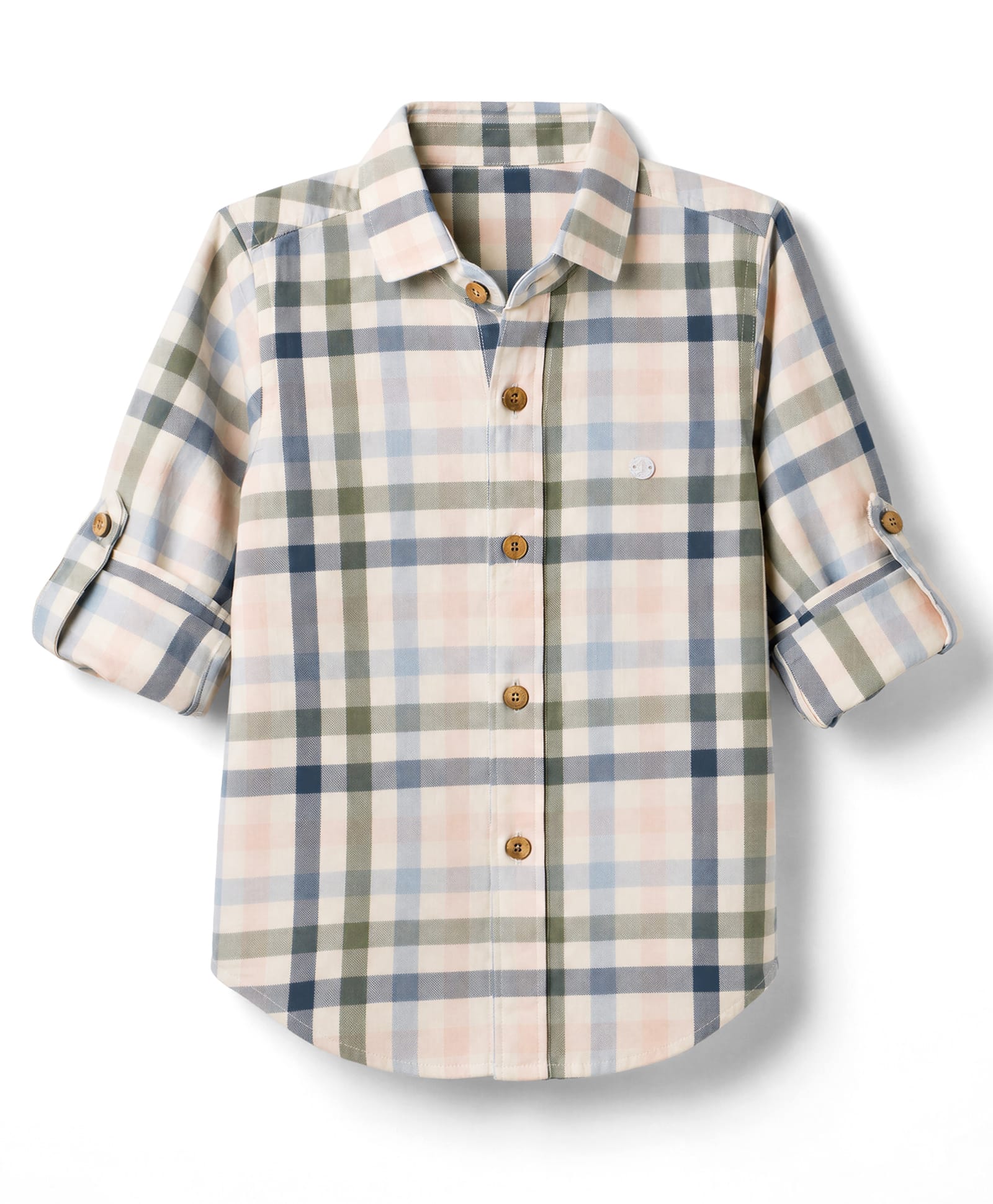 Jash Kids Cotton Woven Checks Shirt with Full Sleeves in Navy Blue for 2-3 Years-image-28
