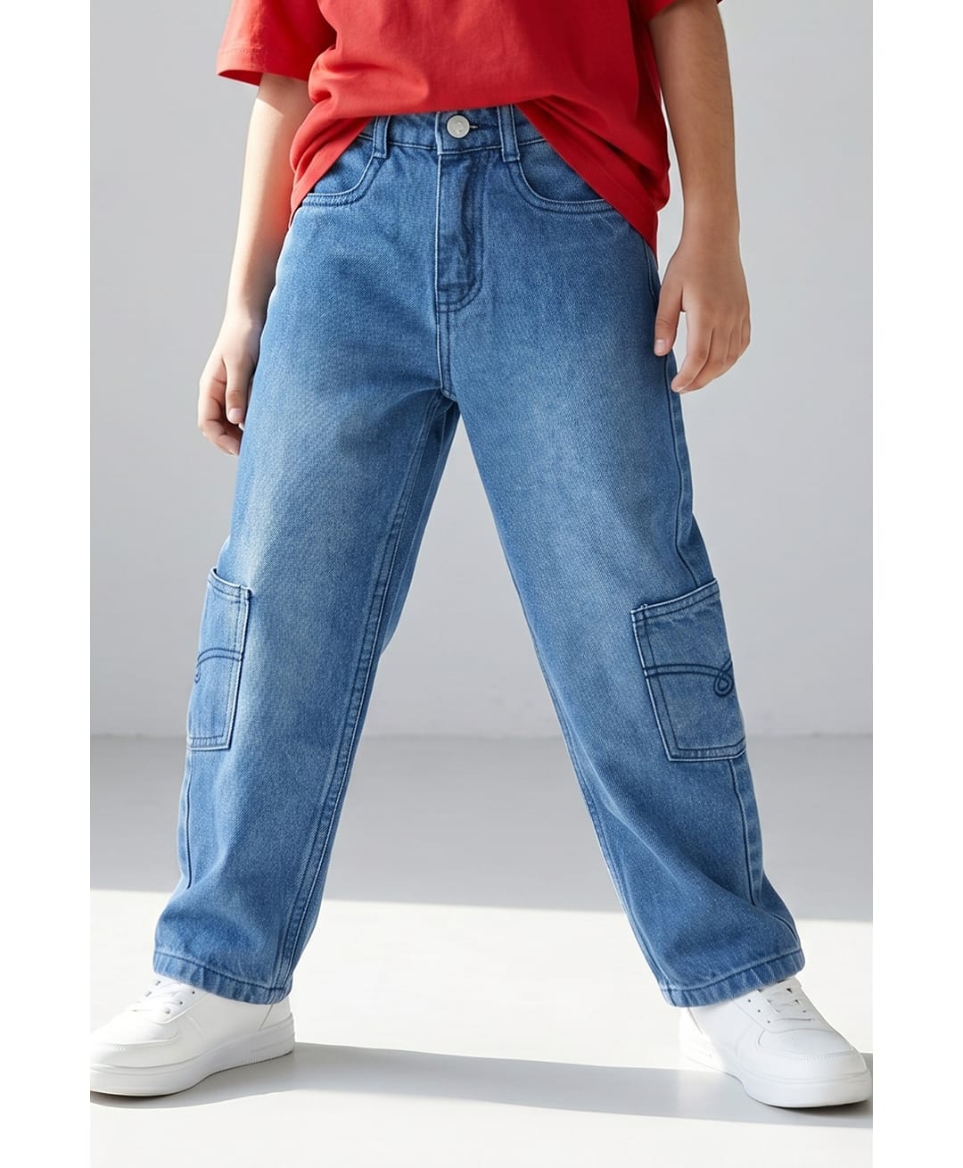 Tales & Stories Denim Washed Jeans - Dark Blue-picture-19