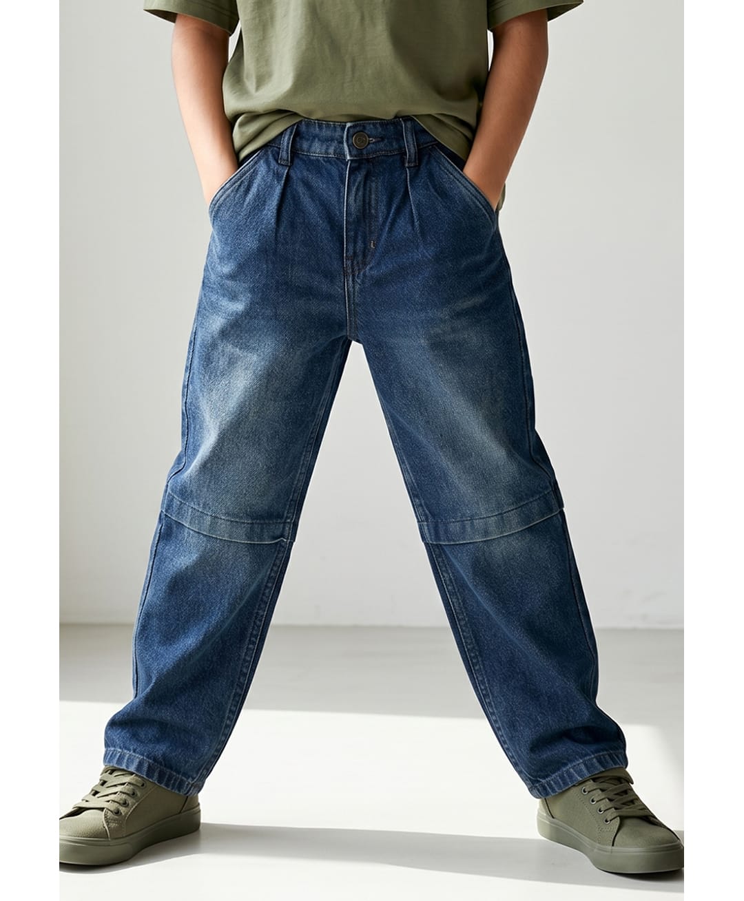 Tales & Stories Denim Woven Washed Jeans - Dark Blue-picture-20