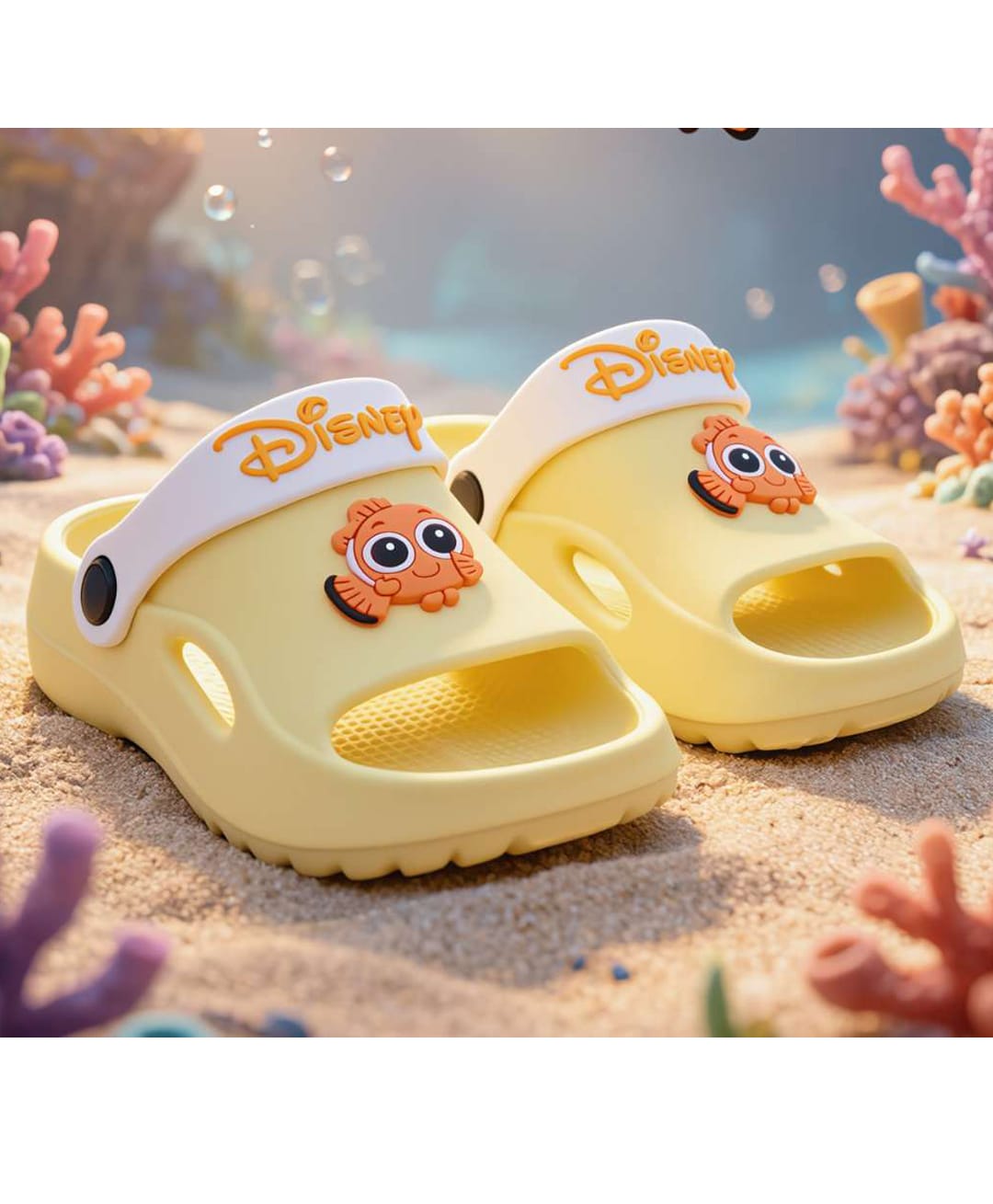 Yellow Bee Disney Pixar Finding Nemo Featuring Character Applique Detailed Slingback Sandals - Yellow-picture-16