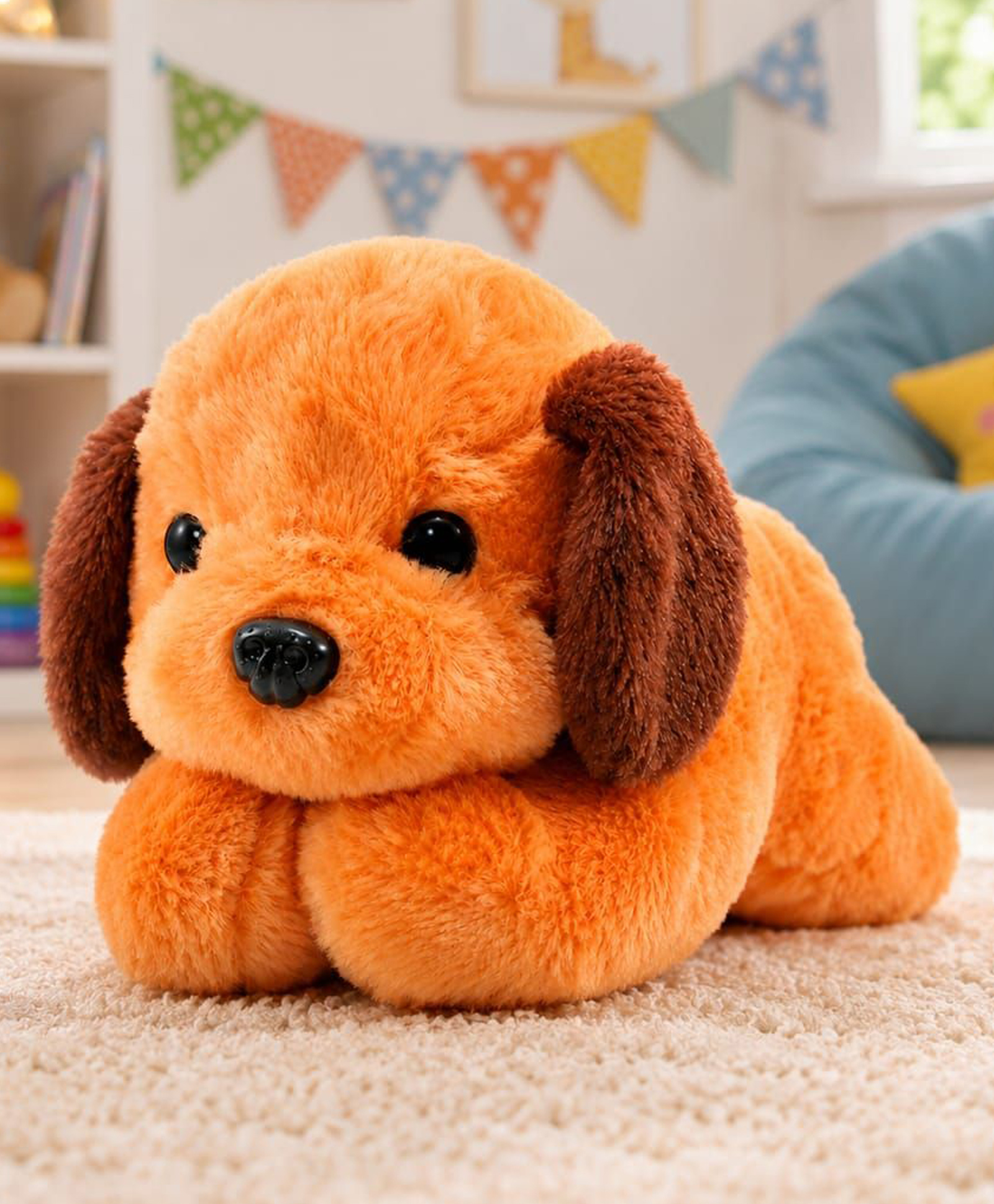 BESTIES 26cm Sleeping Brown Dog Plush Toy-image-2