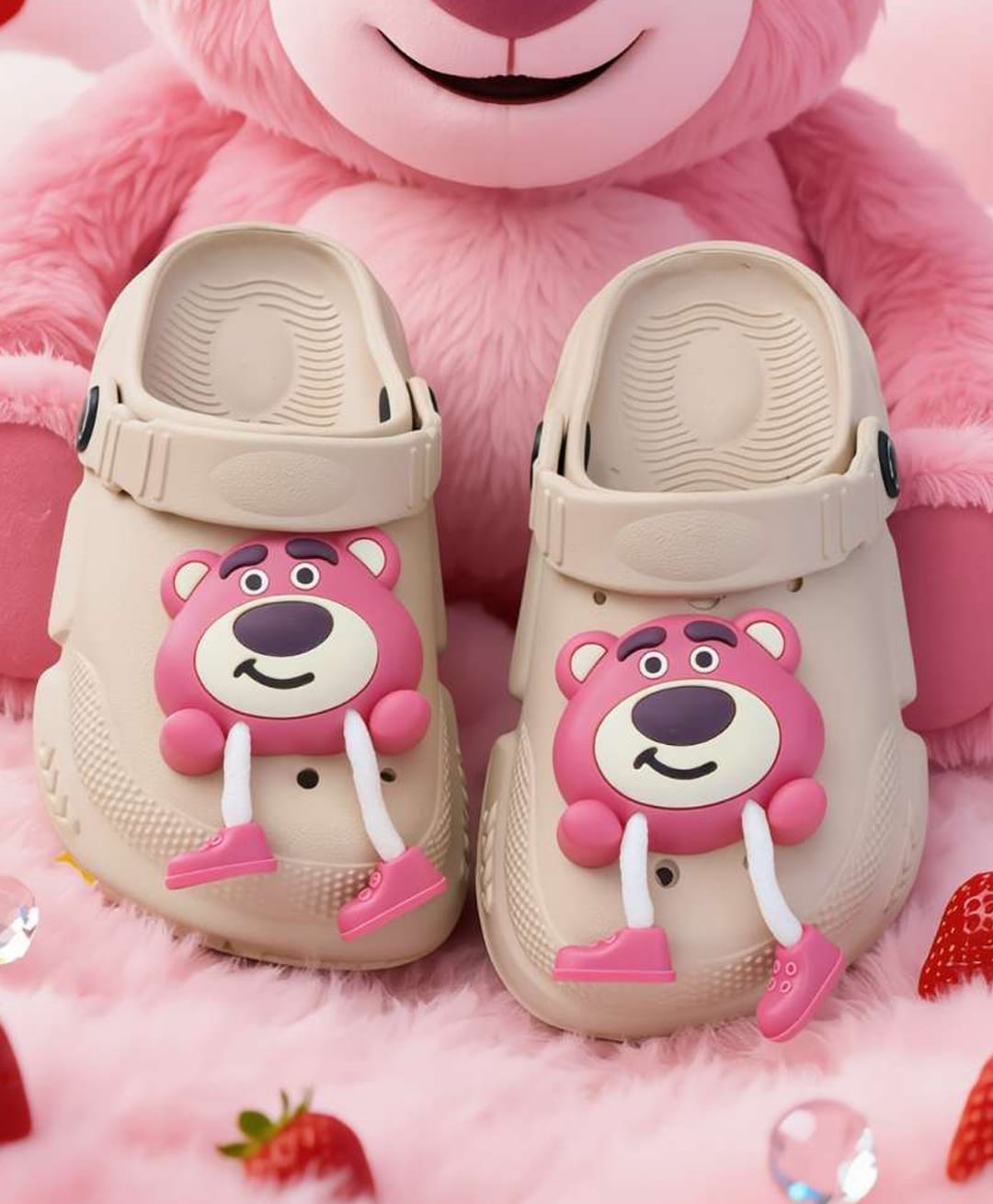 Yellow Bee Disney Pixar Toy Story Featuring Lotso Applique Detailed Perforated Slingback Clogs - Beige-picture-12