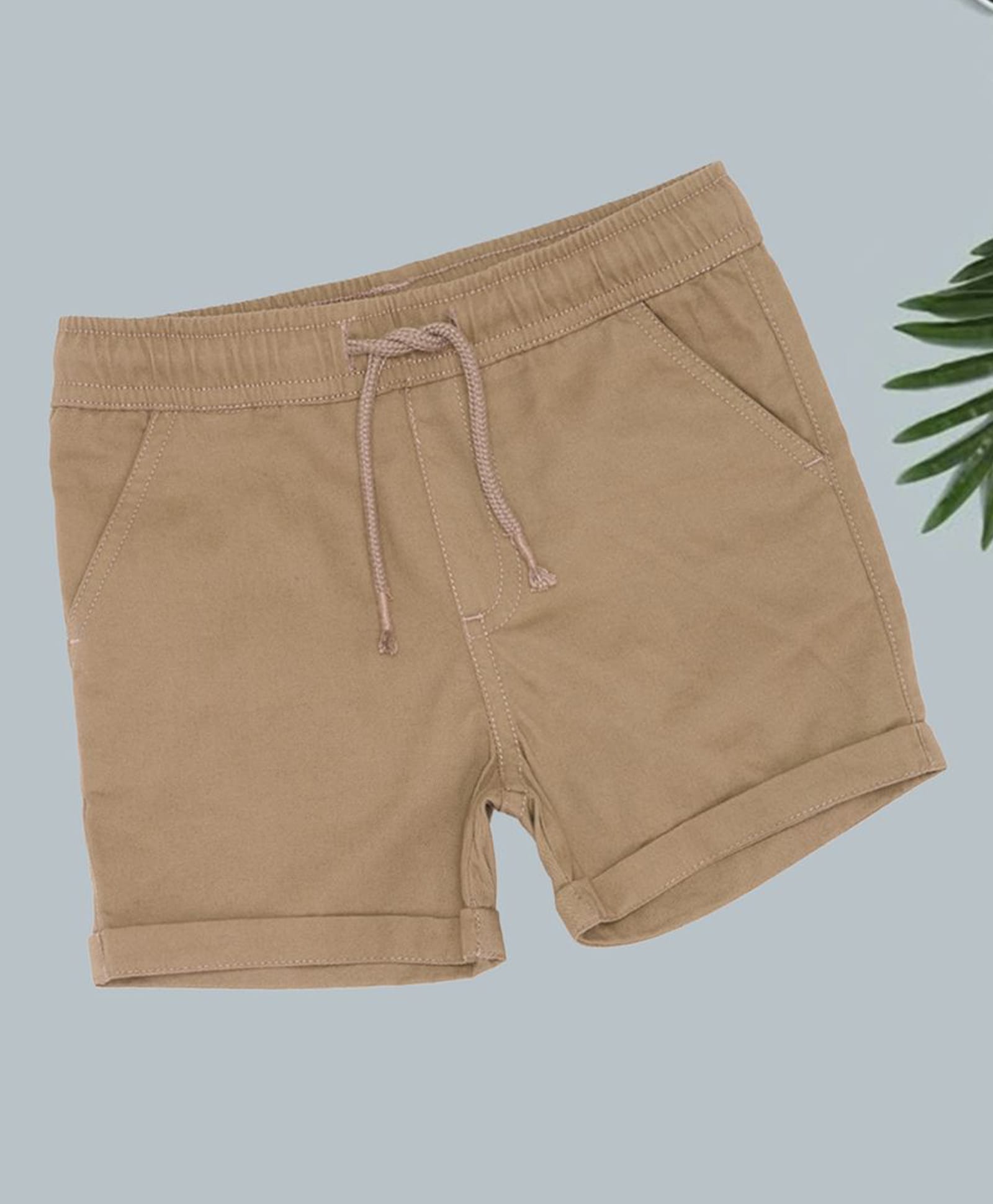 Pantaloons Baby Woven Solid Shorts - Khaki-picture-19