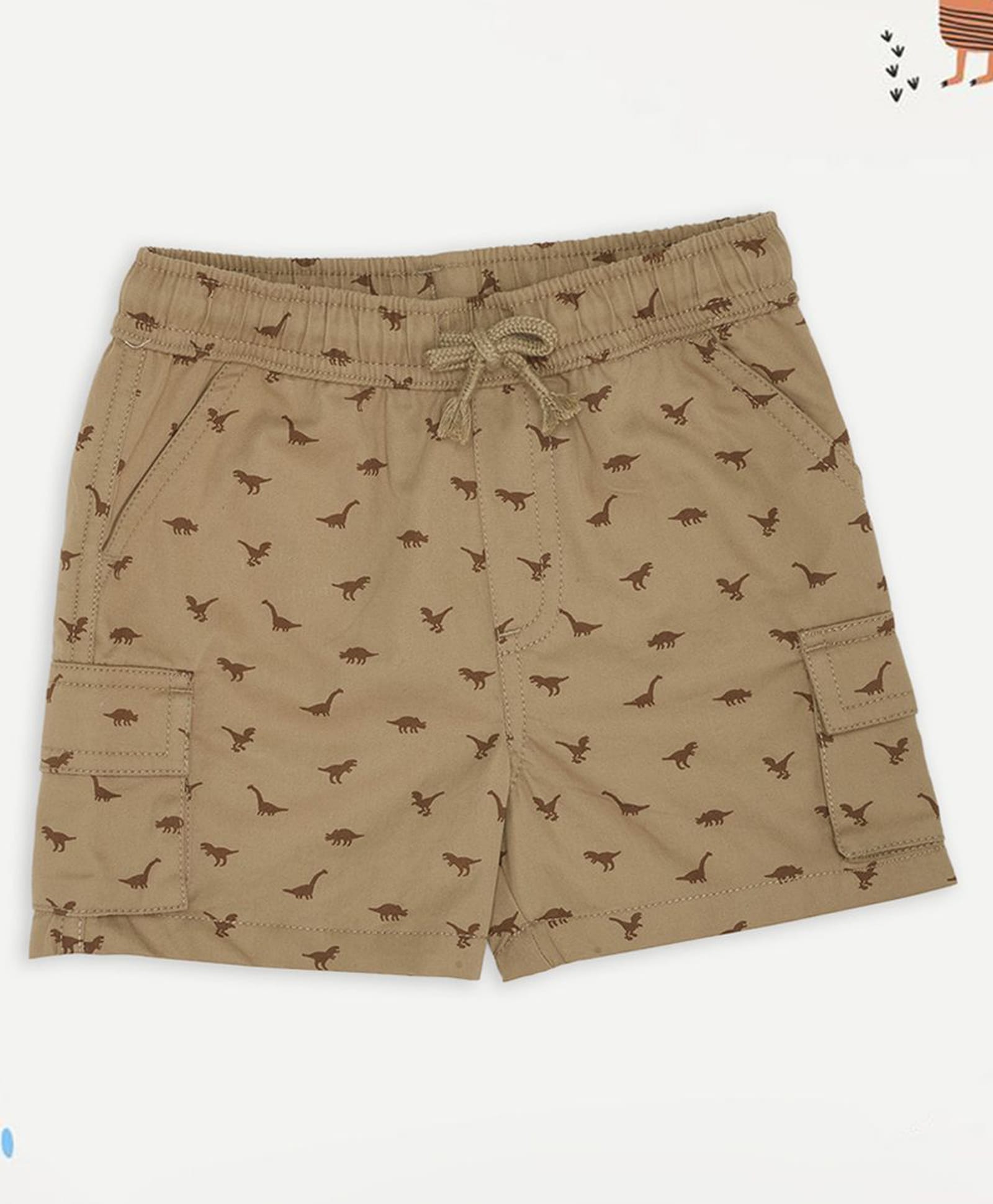 Pantaloons Baby Woven Dinosaur Printed Shorts - Khaki-picture-32