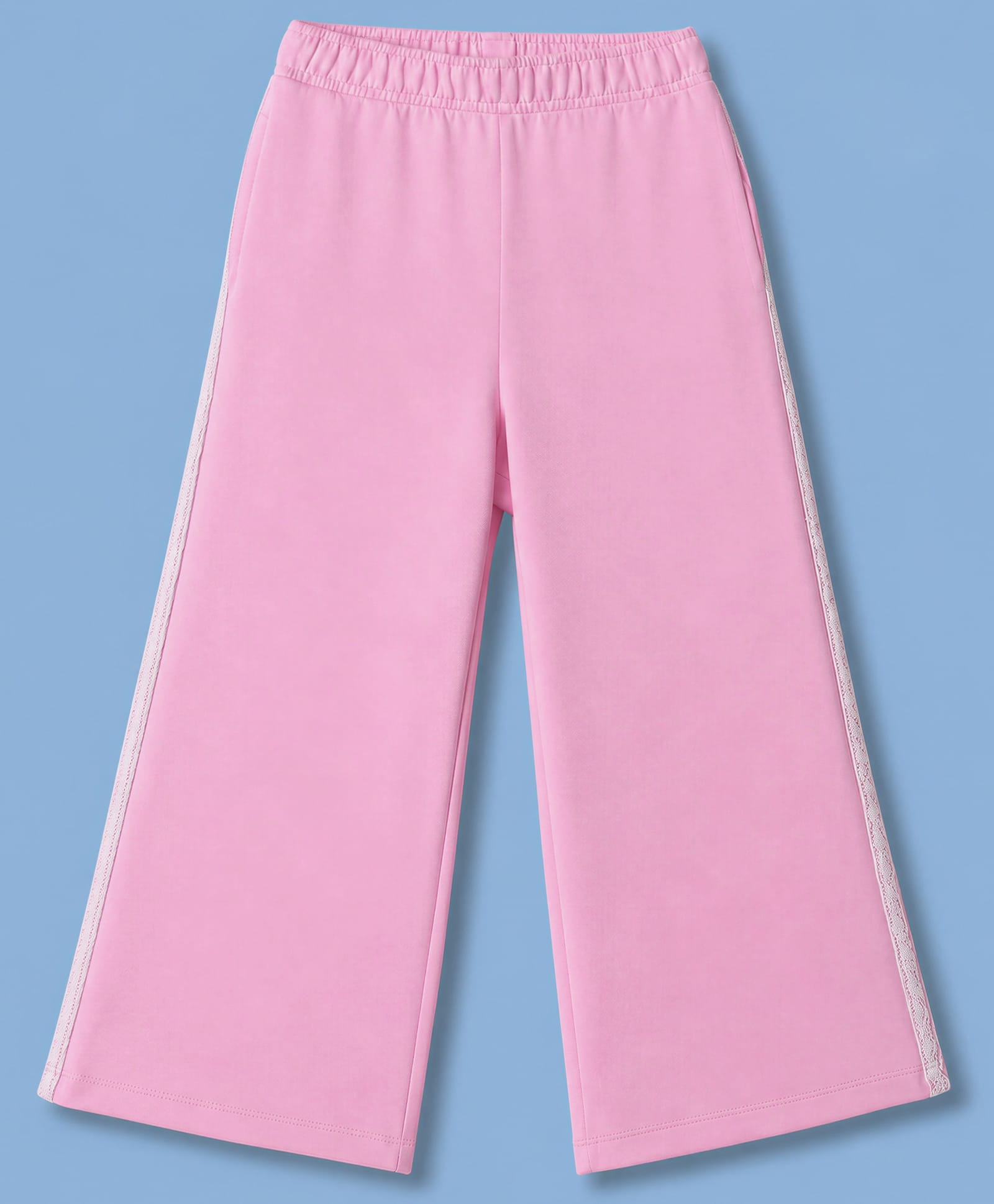 Honeyhap Premium 100% Cotton Looper Knit Full Length Lounge Pants With Bio Finish - Pink-picture-18