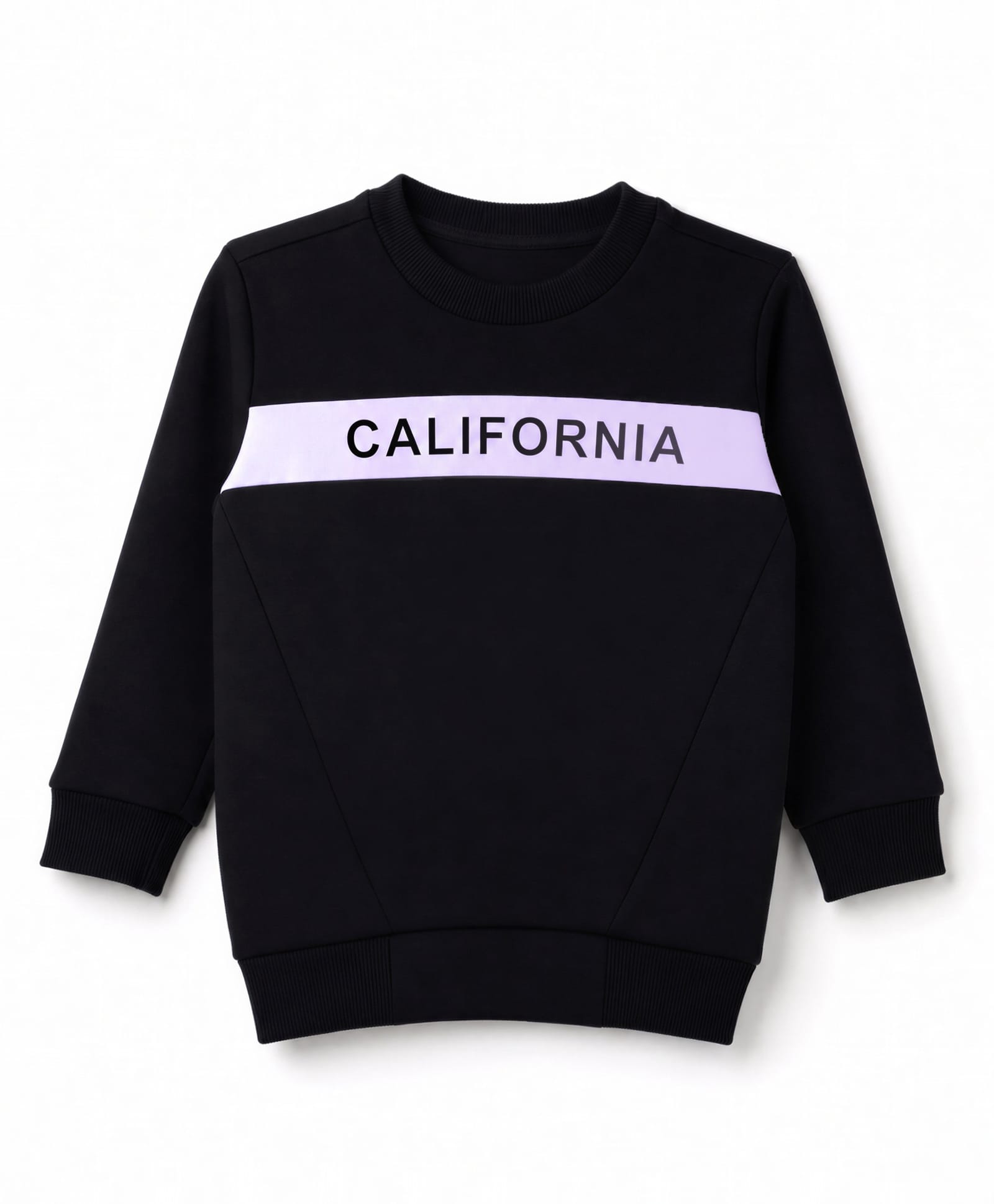 Doreme Fleece Knit Full Sleeves California Printed Sweatshirt - Black-image-20