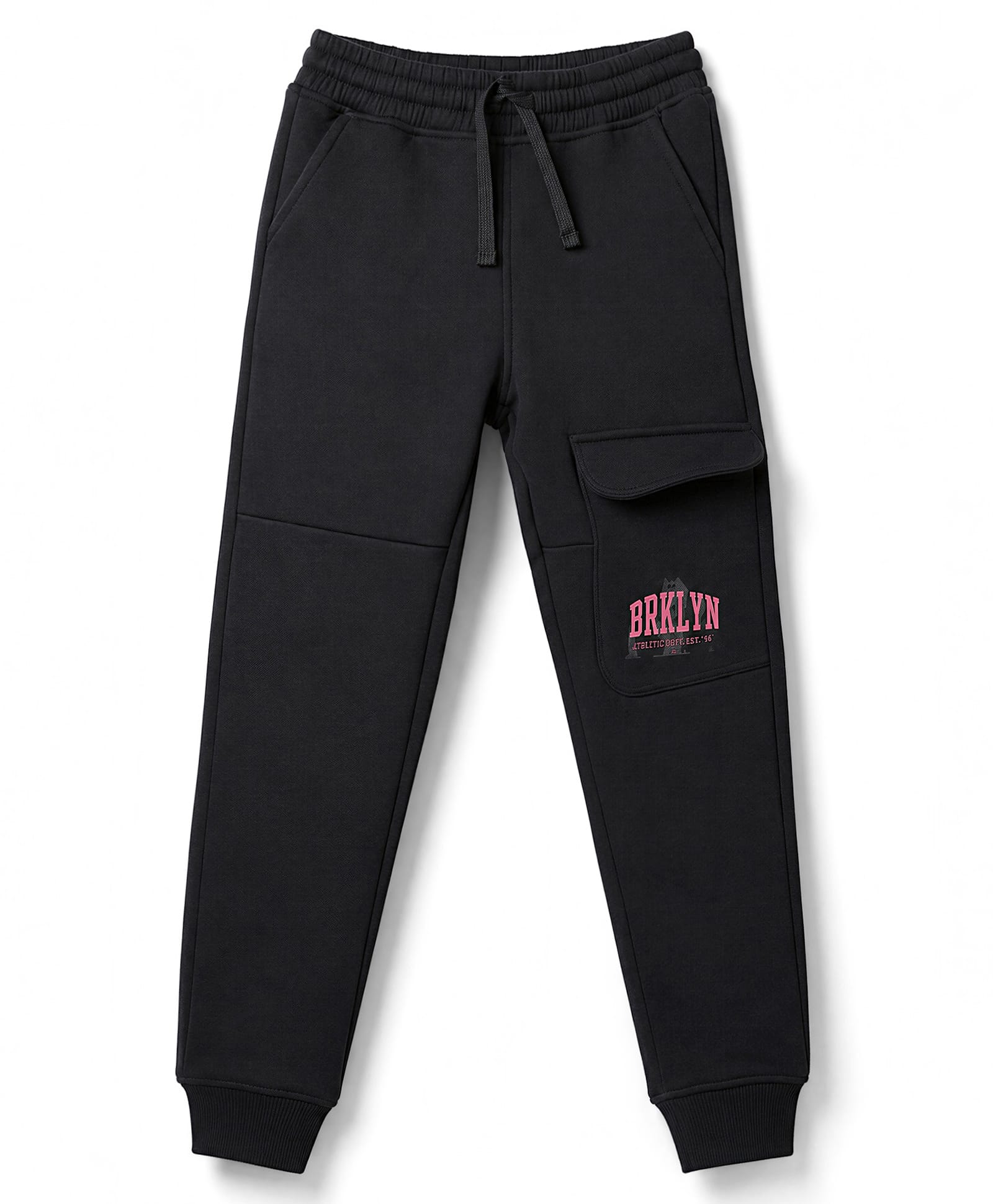 Doreme Fleece Knit Full Length Brooklyn Printed Fleece & Woollen Pant - Black-picture-11