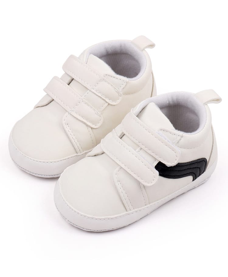KIDLINGSS Colour Blocked Velcro Closure Booties - White-picture-14