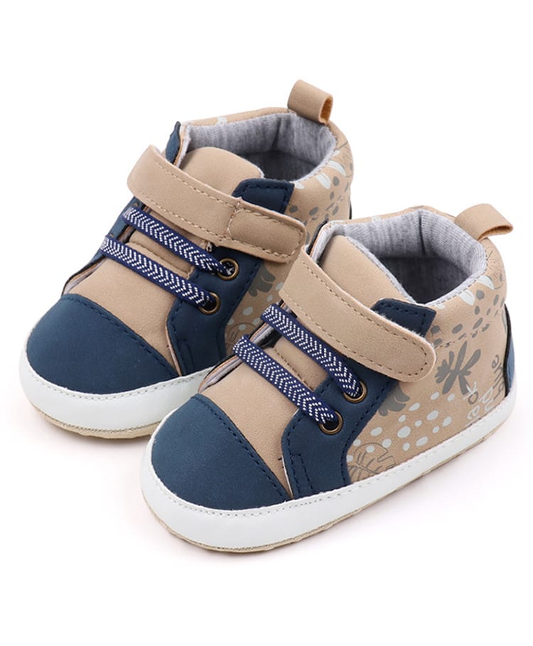 KIDLINGSS Abstract Printed Velcro Closure Booties - Navy Blue-image-46