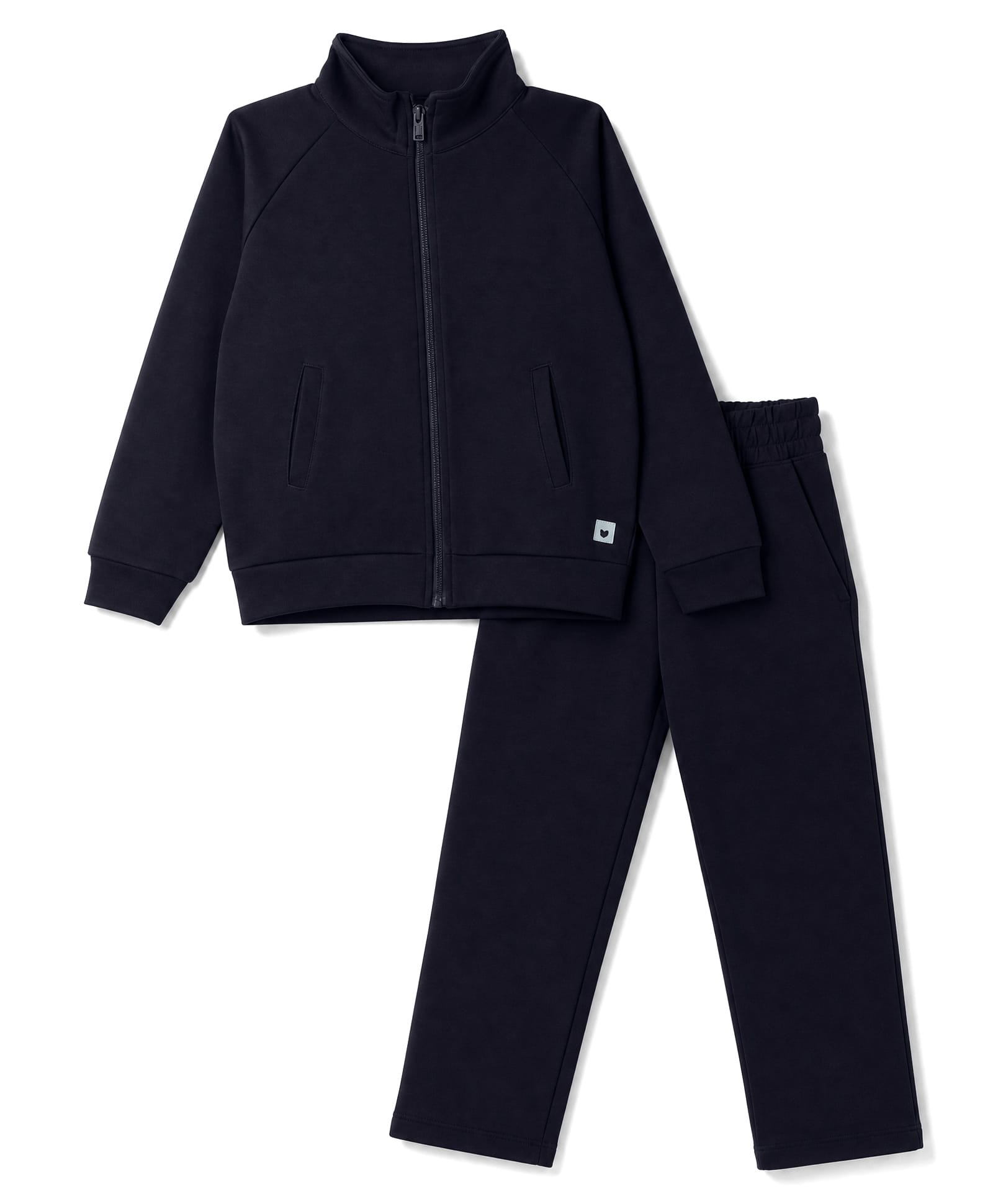 Doreme Fleece Knit Full Sleeves Solid Winter Wear Suit - Navy Blue-image-11