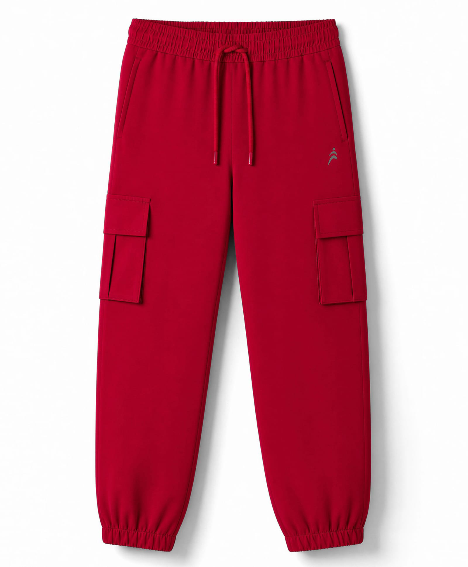 Pine Active Woven Ultra Light Performance Full Length Solid Cargo Pant - Red-picture-14