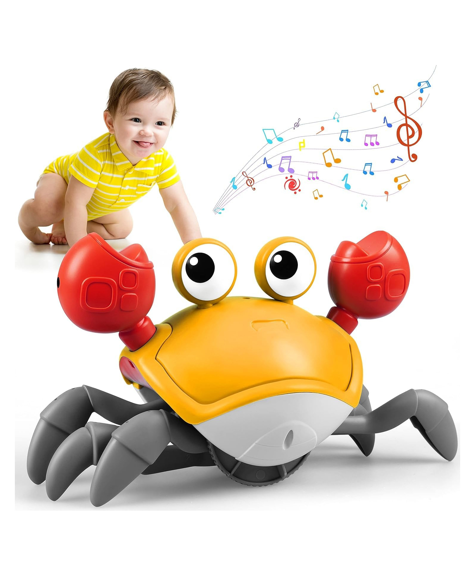 FunBlast Dancing Crawling Carb Toy for Kids - Pack of 1 (Orange)-image-11