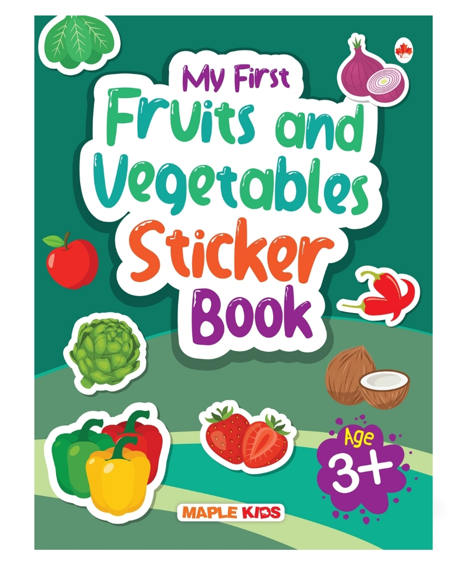 My First Sticker Book - Fruits And Vegetables, Paperback, By - Maple Press -English-picture-12