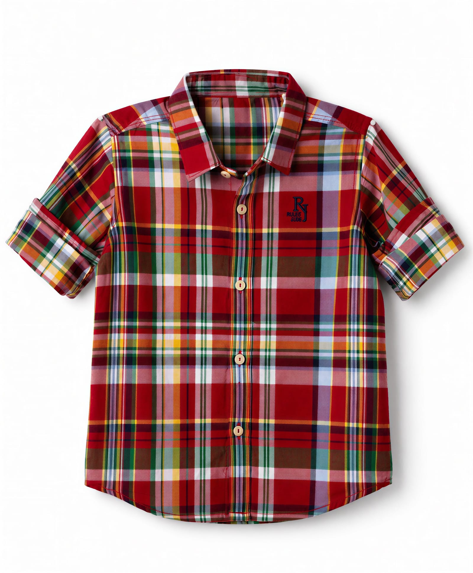 Ruff Flannel Woven Full Sleeves Shirt with Checks Print - Red-picture-0