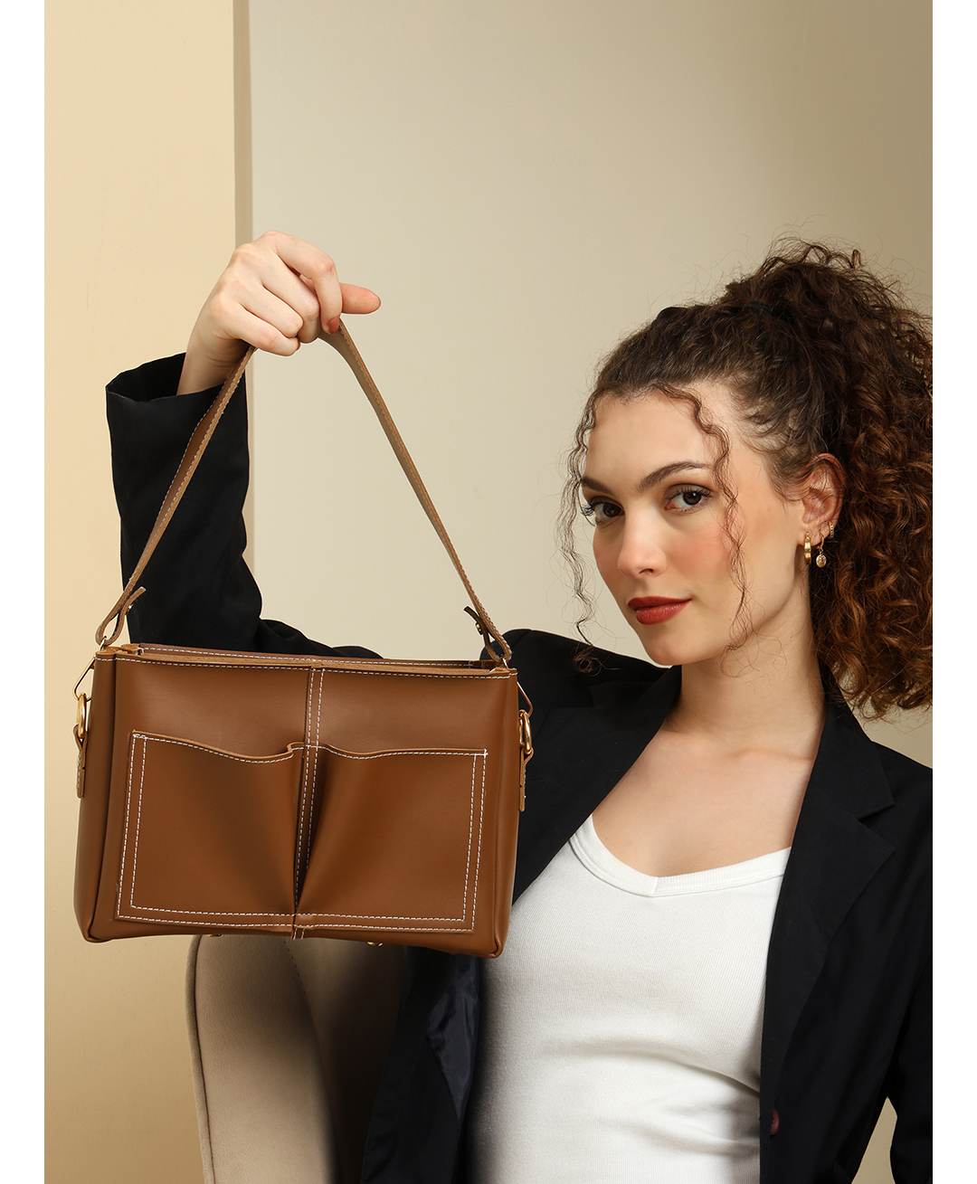 Ensac Women Stylish Sling Bag | Trendy Crossbody Shoulder Bag for Daily Use Lightweight Shoulder Bag with Adjustable Strap-image-9