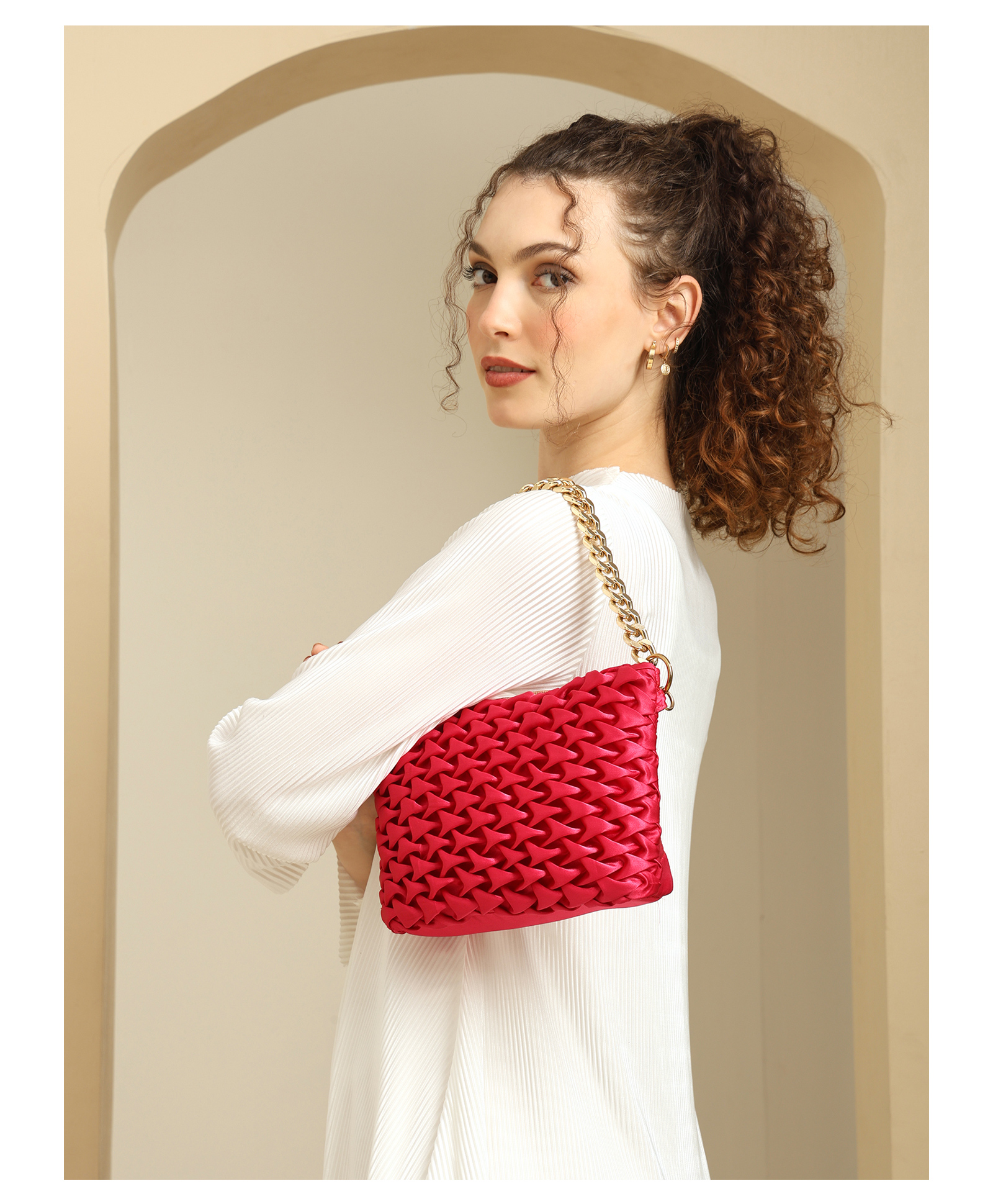 Ensac Women Stylish Sling Bag | Trendy Crossbody Shoulder Bag for Daily Use Lightweight Shoulder Bag with Adjustable Strap-image-8
