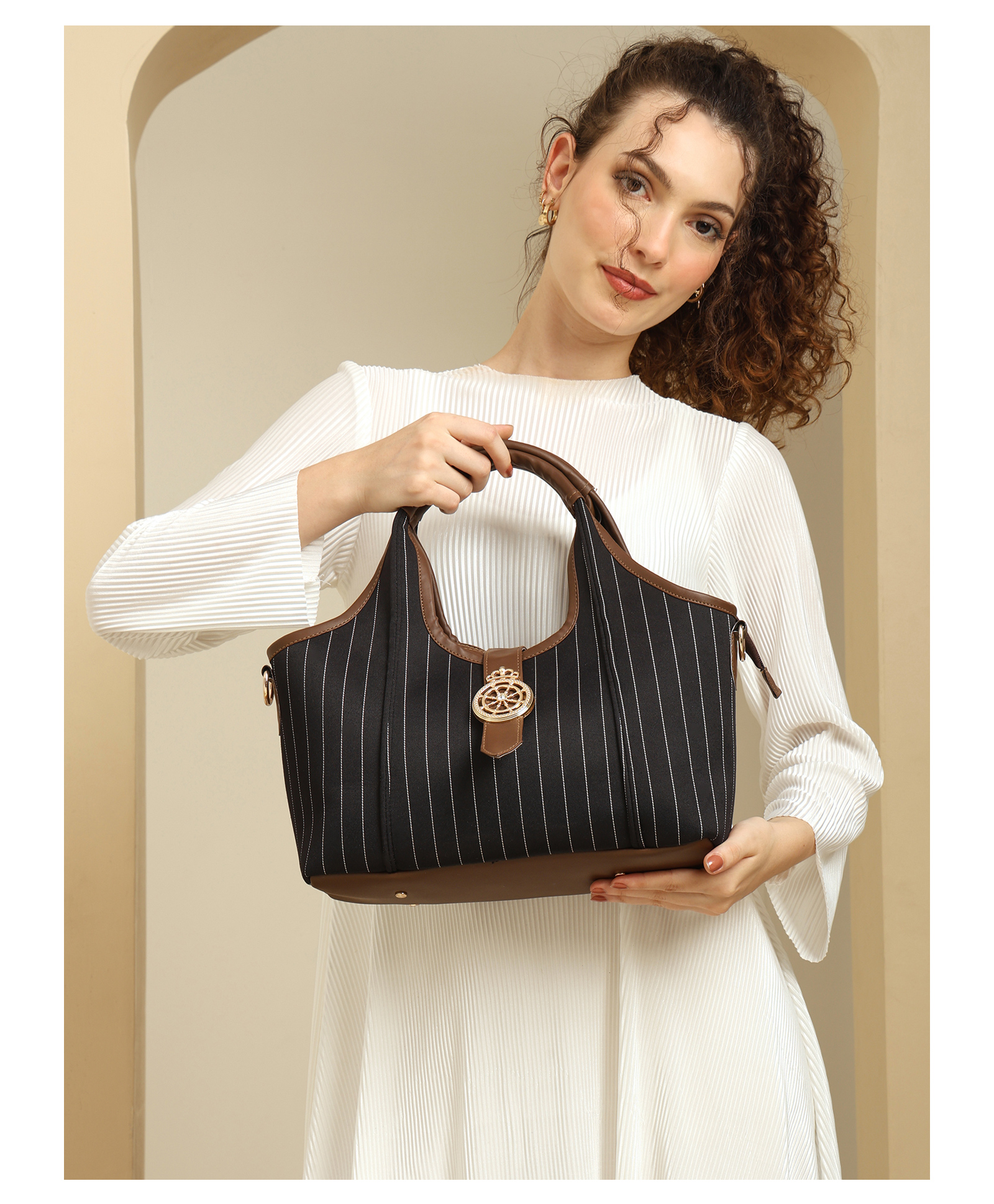 Ensac Women Stylish Hobo Sling Bag | Trendy Crossbody Shoulder Bag for Daily Use Lightweight Shoulder Bag with Adjustable Strap-image-12